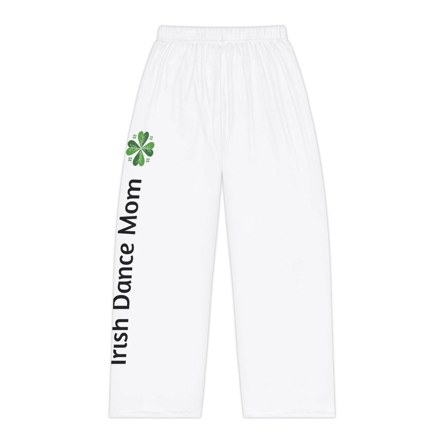 Irish Dance Mom Women's Pajama Pants, Green Shamrock Cozy Lounge Sleepwear, St. Patrick's Day Gift, Soft PJ Bottoms, Mommy PJs, Dance Mom - Little Flower Farm