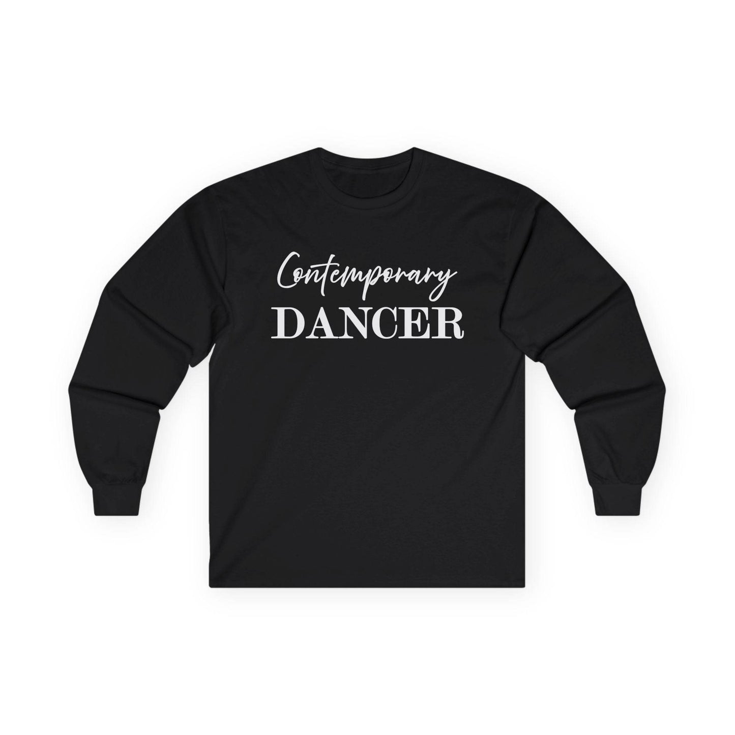 Contemporary Dancer Long Sleeve Tee, Dance Practice Shirt, Modern Dance Outfit, Unisex Cotton Top - Little Flower Farm