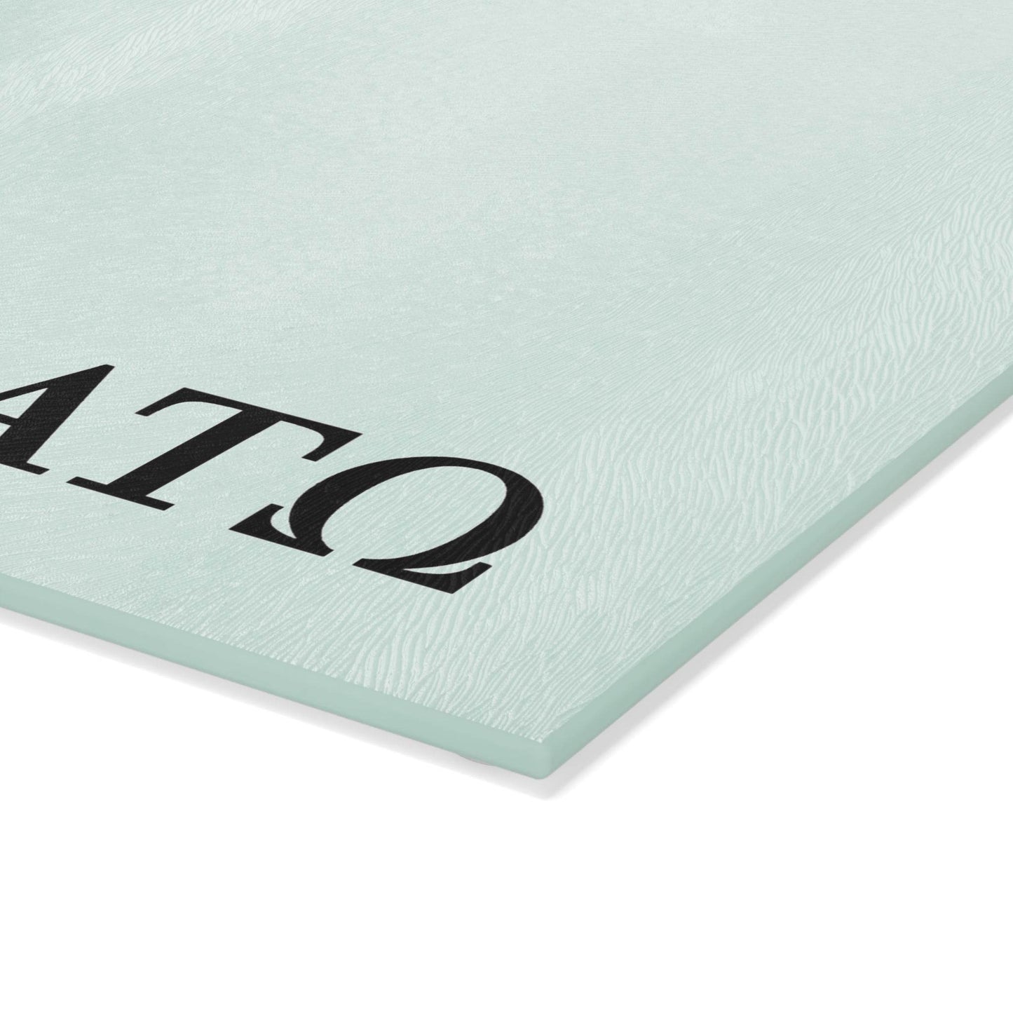 Alpha Tau Omega ATO Glass Cutting Board - Little Flower Farm