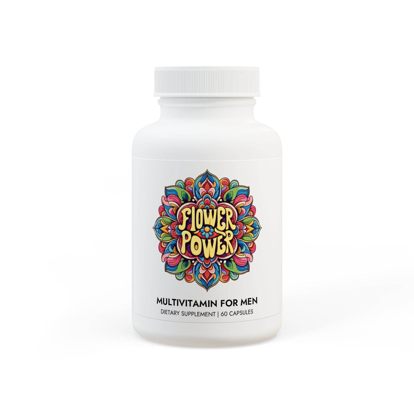 Flower Power Multivitamin for Men Supplement (60 Capsules) - Little Flower Farm