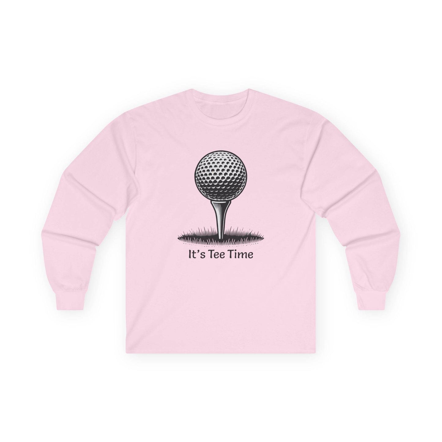 Golf Tee Time Long Sleeve Tee - Golf Lover Gift, Golfing Shirt, Golf Apparel, Unisex Tee, Golf Theme Shirt - Little Flower Farm