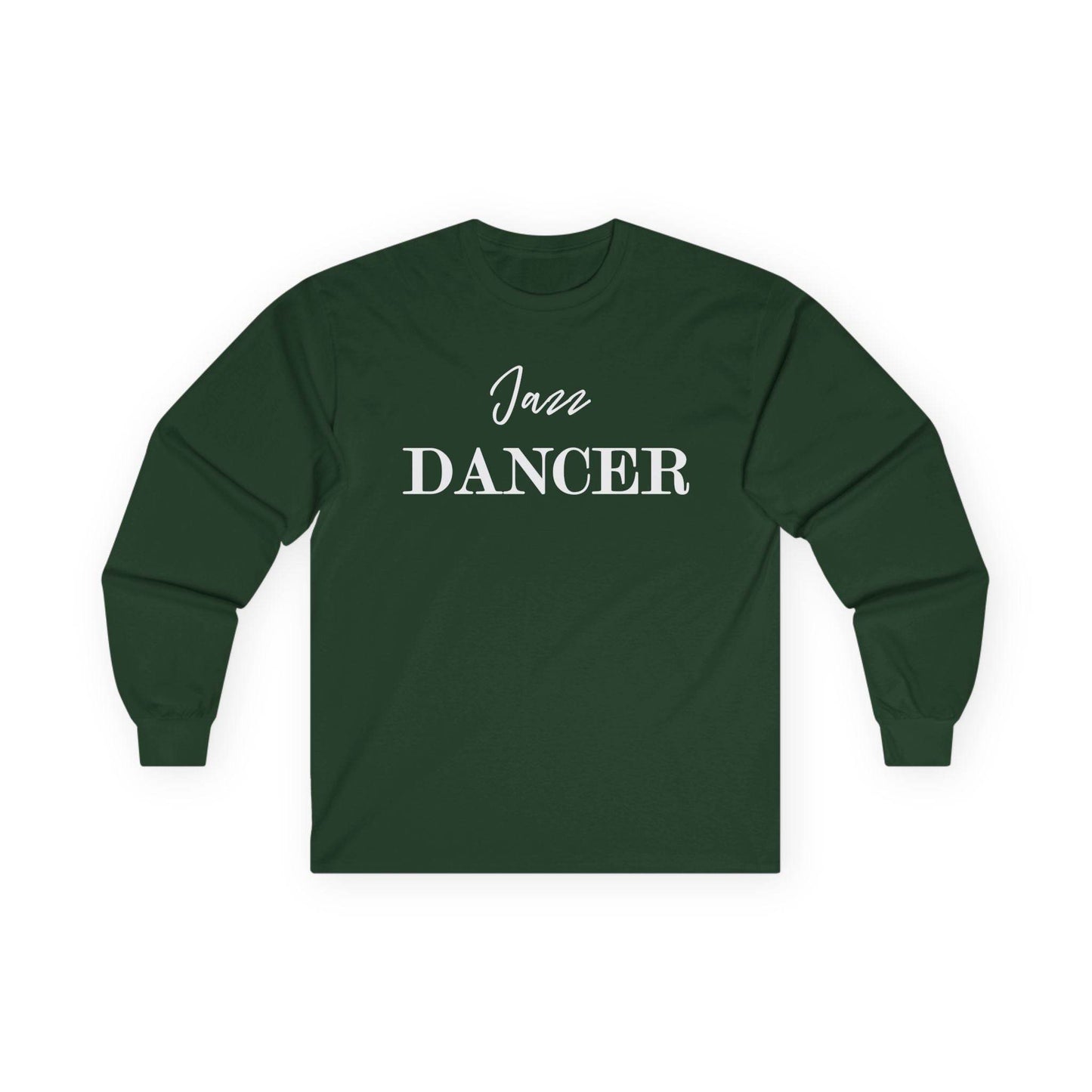 Jazz Dancer Tee, Practice Dance Shirt, Unisex Long Sleeve T-Shirt, Dance Class Top, Cotton Tee Shirt, Dance Rehearsal Apparel - Little Flower Farm
