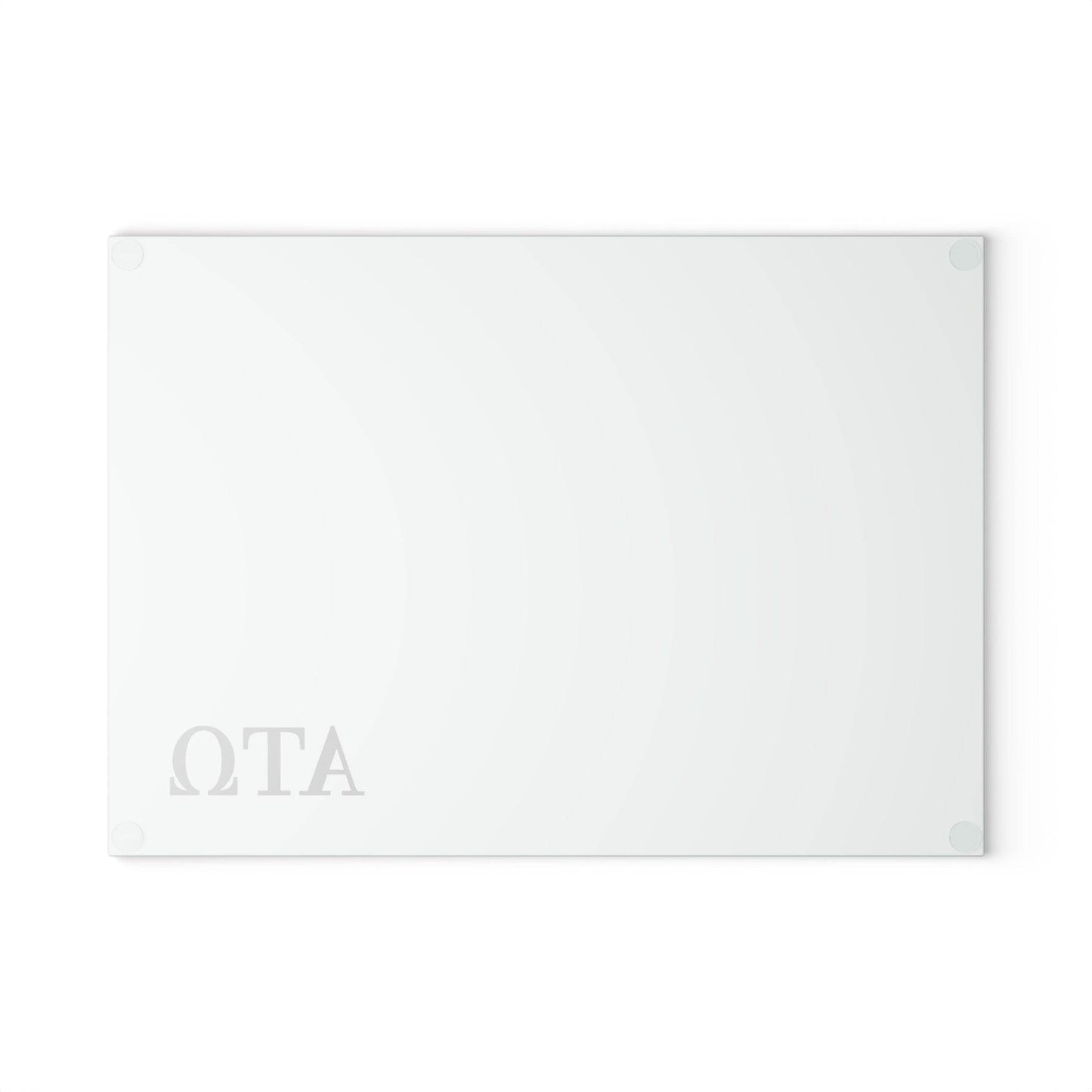 Alpha Tau Omega ATO Glass Cutting Board - Little Flower Farm