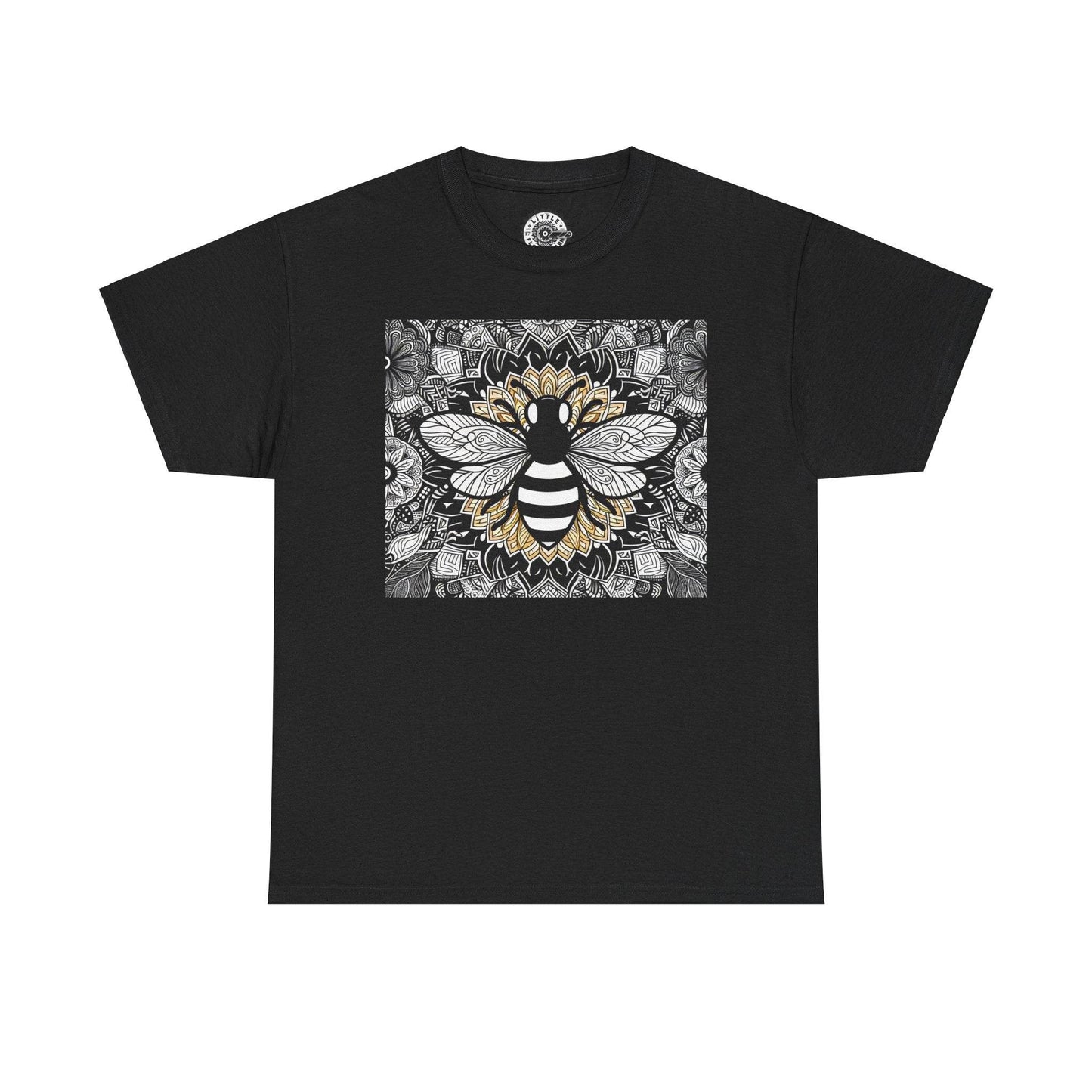 Honey Bee Design Unisex Heavy Cotton Tee - Little Flower Farm