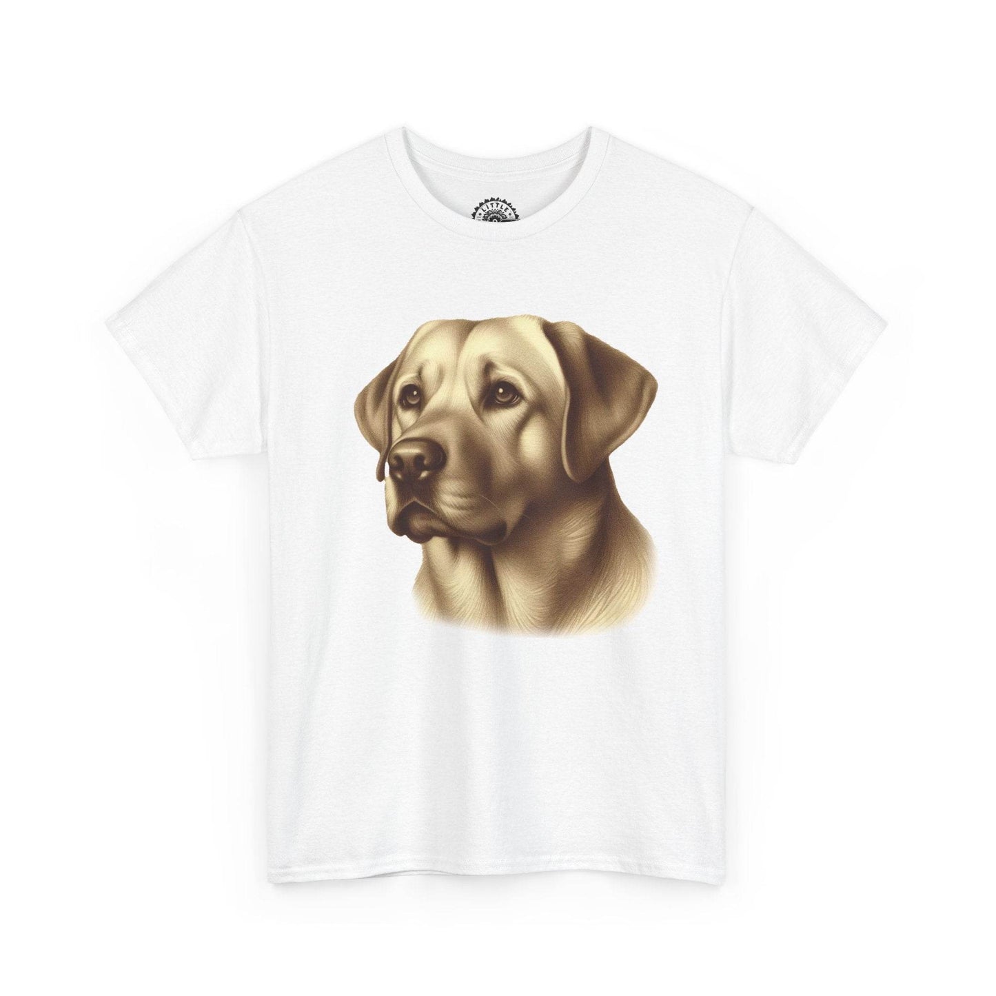 Golden Labrador Retriever Unisex Heavy Cotton Tee - Little Flower Farm