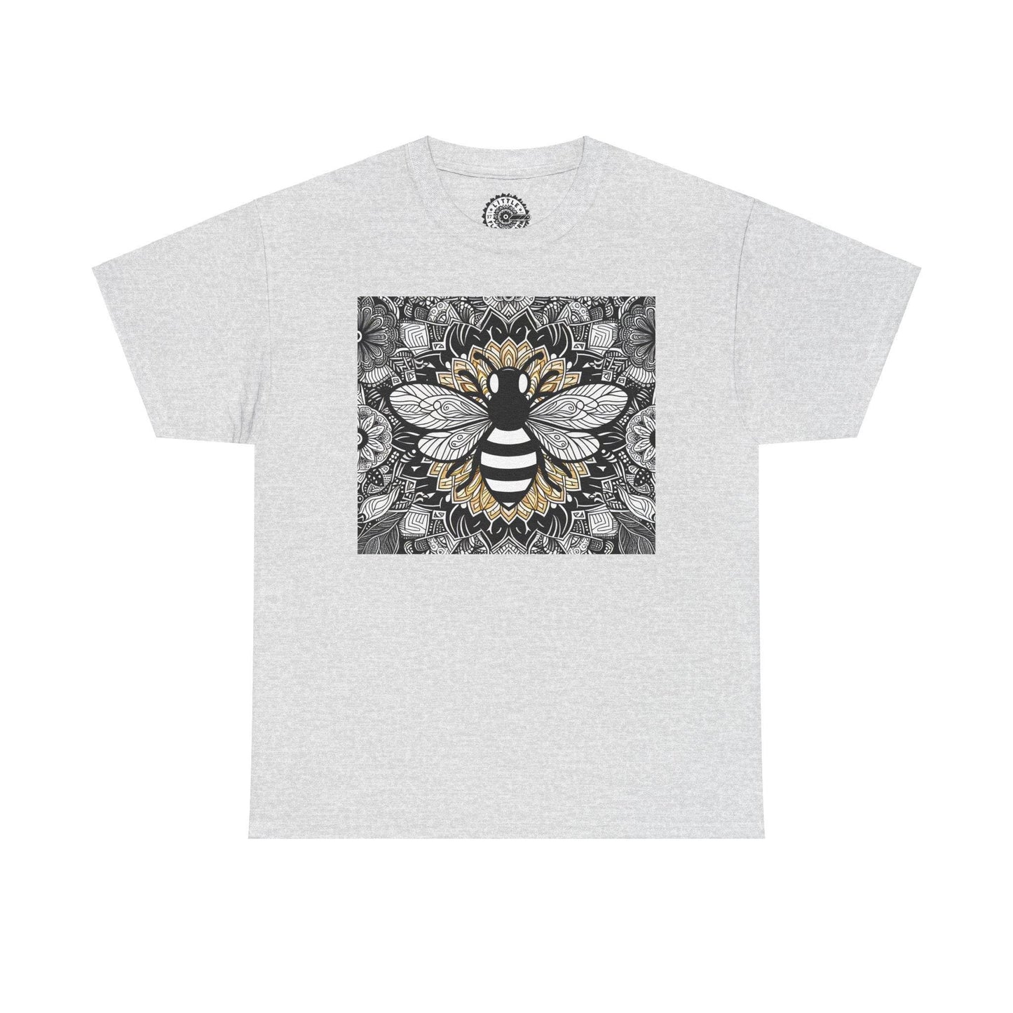 Honey Bee Design Unisex Heavy Cotton Tee - Little Flower Farm