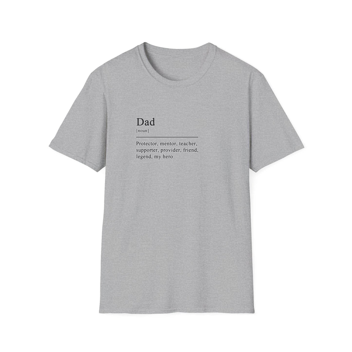 Dad Definition Unisex T-Shirt, Fathers Day Gift Tee, Softstyle Shirt for Dad, House Wear, Comfortable Tee Shirt - Little Flower Farm