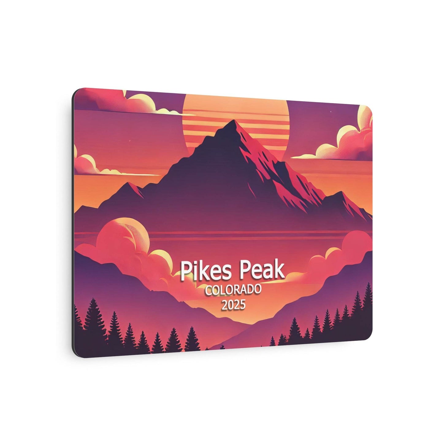Metal Art Sign - Pikes Peak 2025 Souvenir Sign, Mountain Decor, Rustic Home Wall Hanging, Adventure Gift, Outdoor Enthusiast Plaque - Little Flower Farm