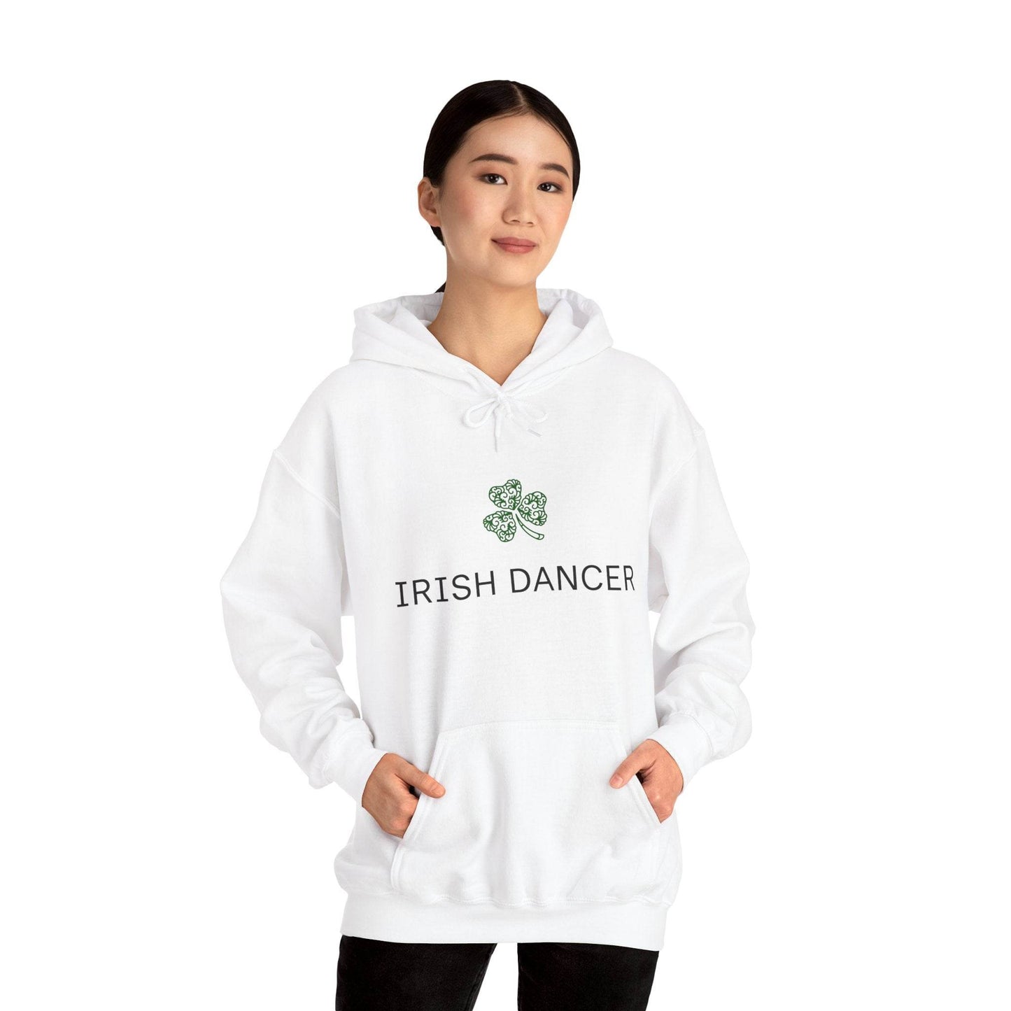 Irish Dancer Hoodie, Dance Sweatshirt, Celtic Jig Pullover, Shamrock Dance Jacket, St. Patrick's Day Top - Little Flower Farm