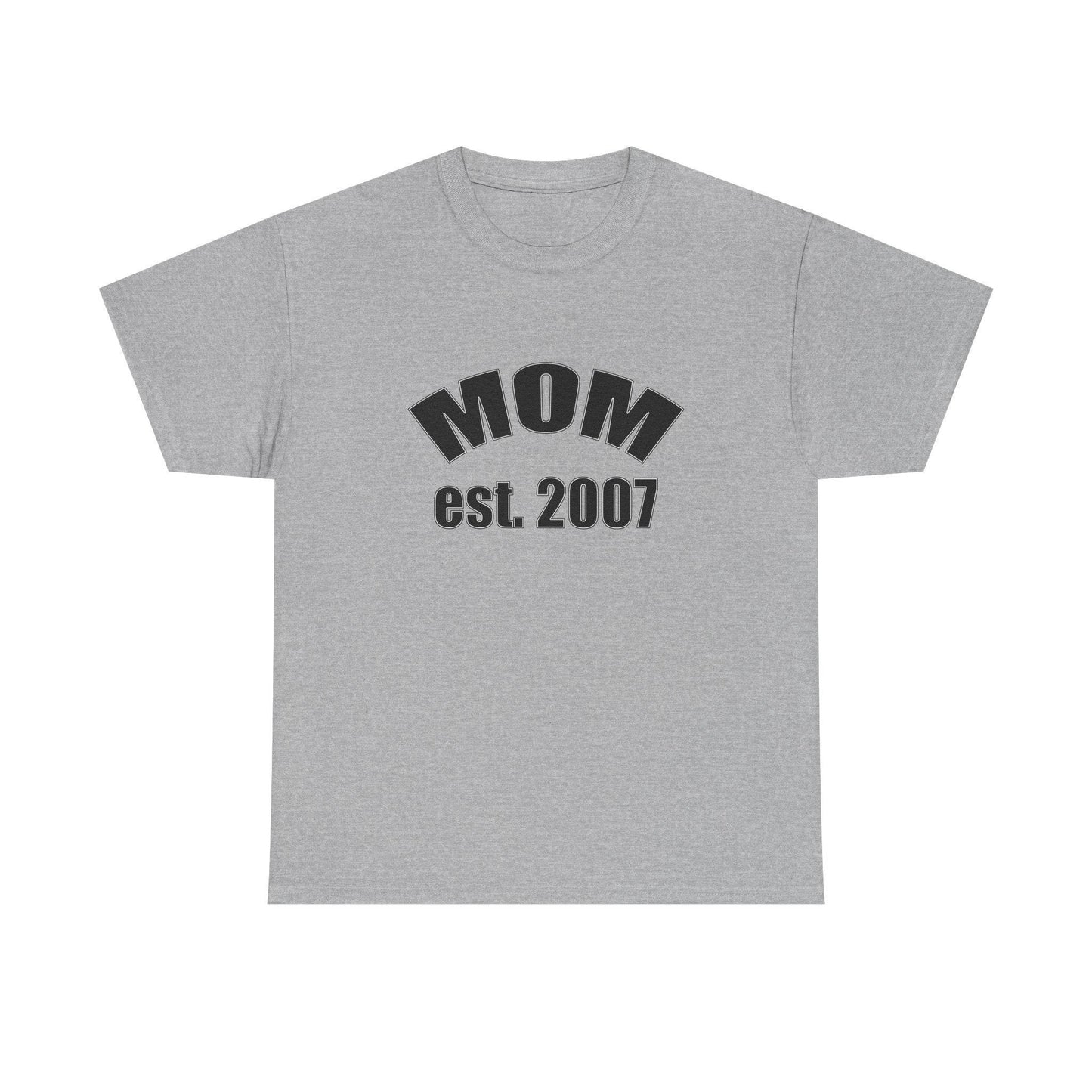 Mom Established in Shirt, Personalized Tee, Mother's Day Gift, Custom Year - Little Flower Farm