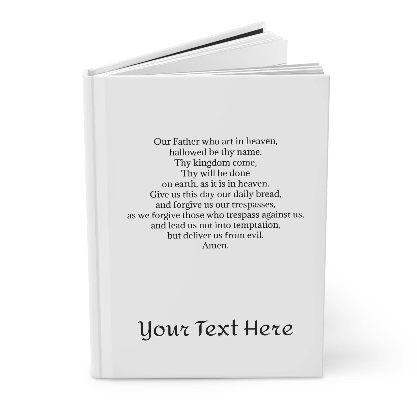Personalized Christian Hardcover Journal Matte, Prayer Journal for Christians, Religious Notebook, Faith Planner, Bible Verse Diary, Spirit - Little Flower Farm