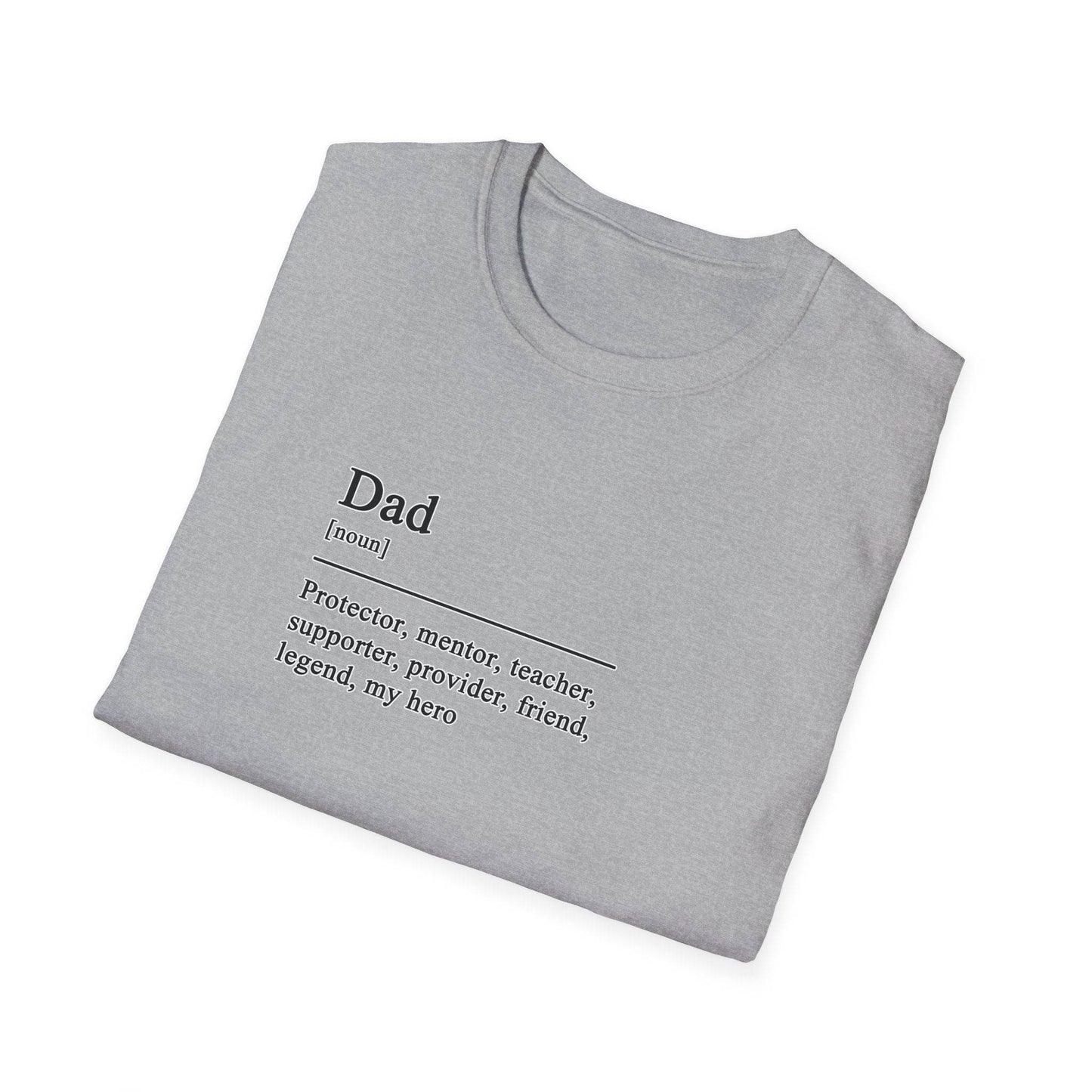 Dad Definition Unisex T-Shirt, Fathers Day Gift Tee, Softstyle Shirt for Dad, House Wear, Comfortable Tee Shirt - Little Flower Farm