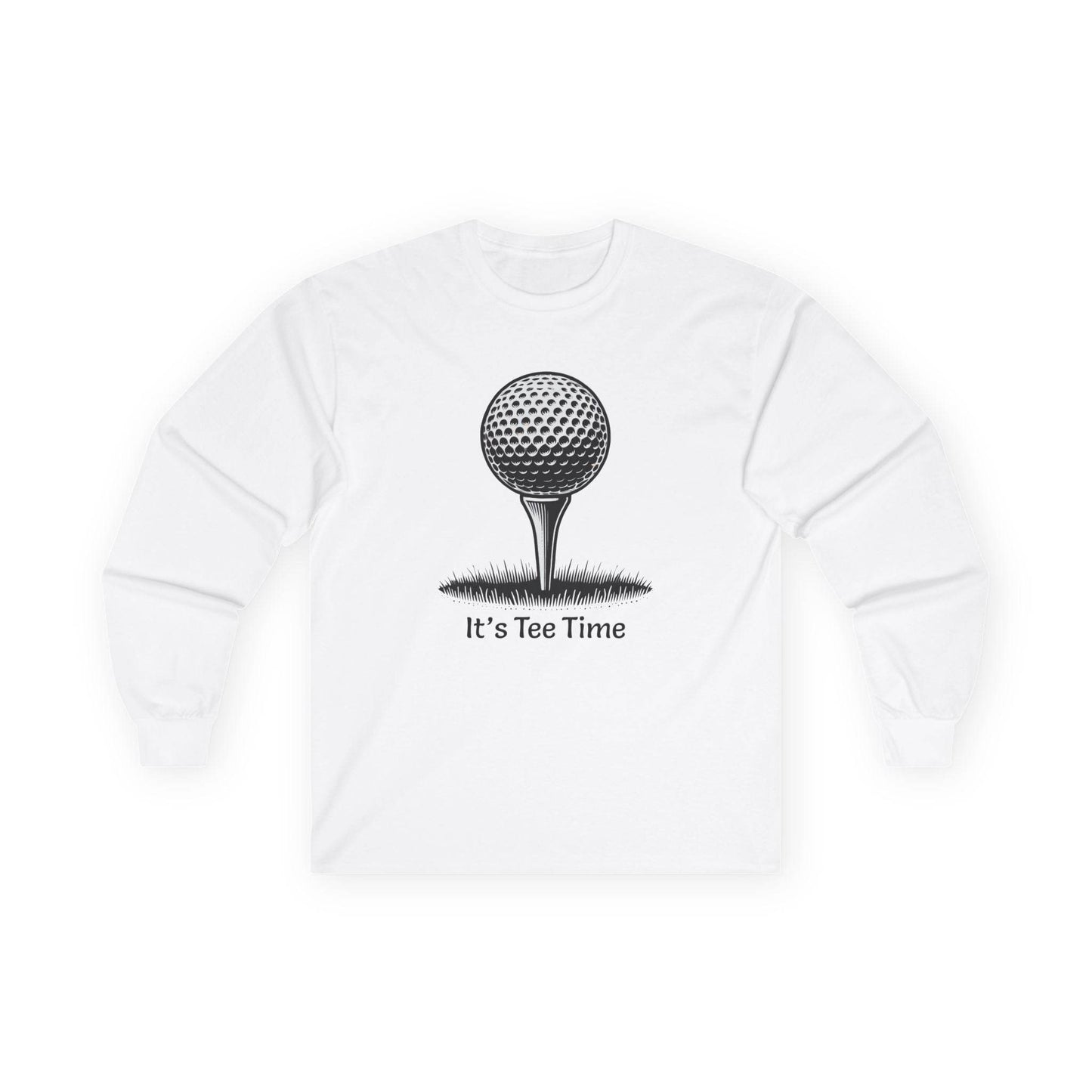 Golf Tee Time Long Sleeve Tee - Golf Lover Gift, Golfing Shirt, Golf Apparel, Unisex Tee, Golf Theme Shirt - Little Flower Farm