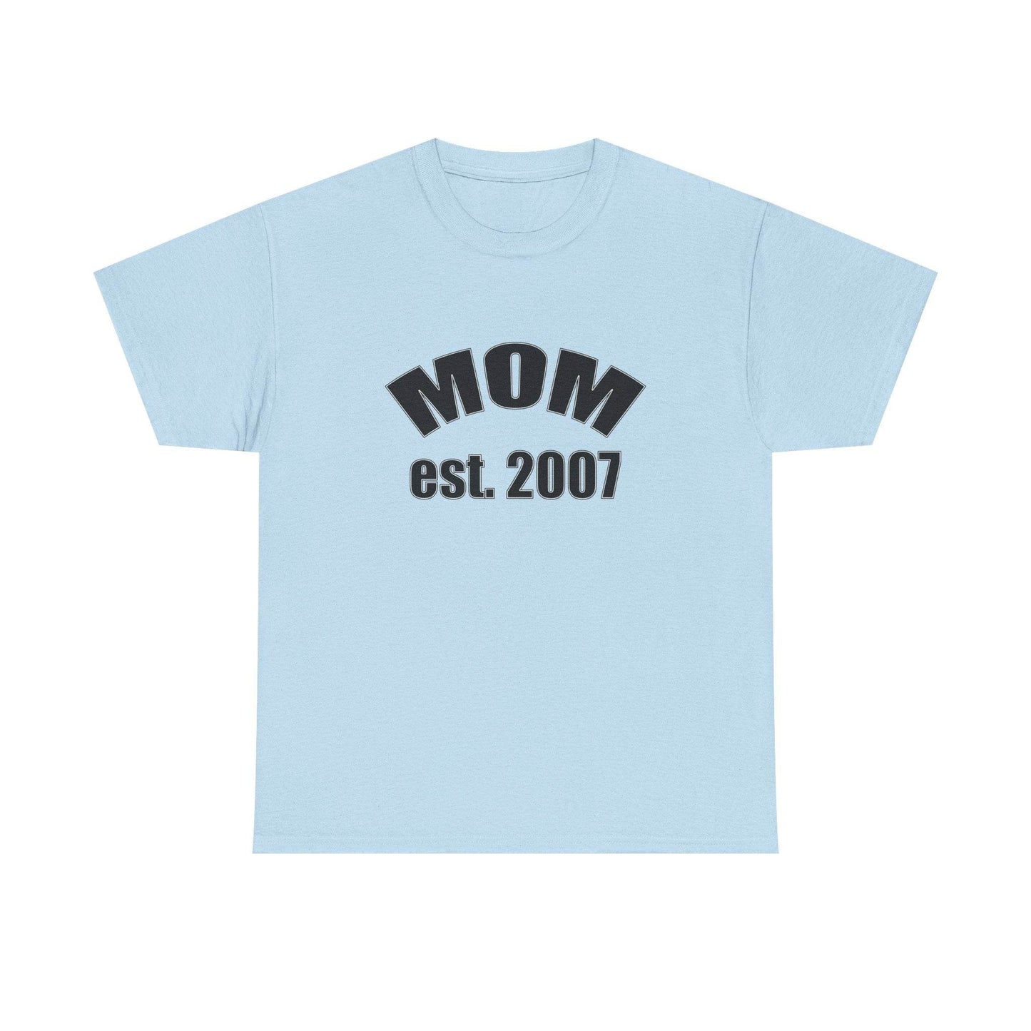 Mom Established in Shirt, Personalized Tee, Mother's Day Gift, Custom Year - Little Flower Farm
