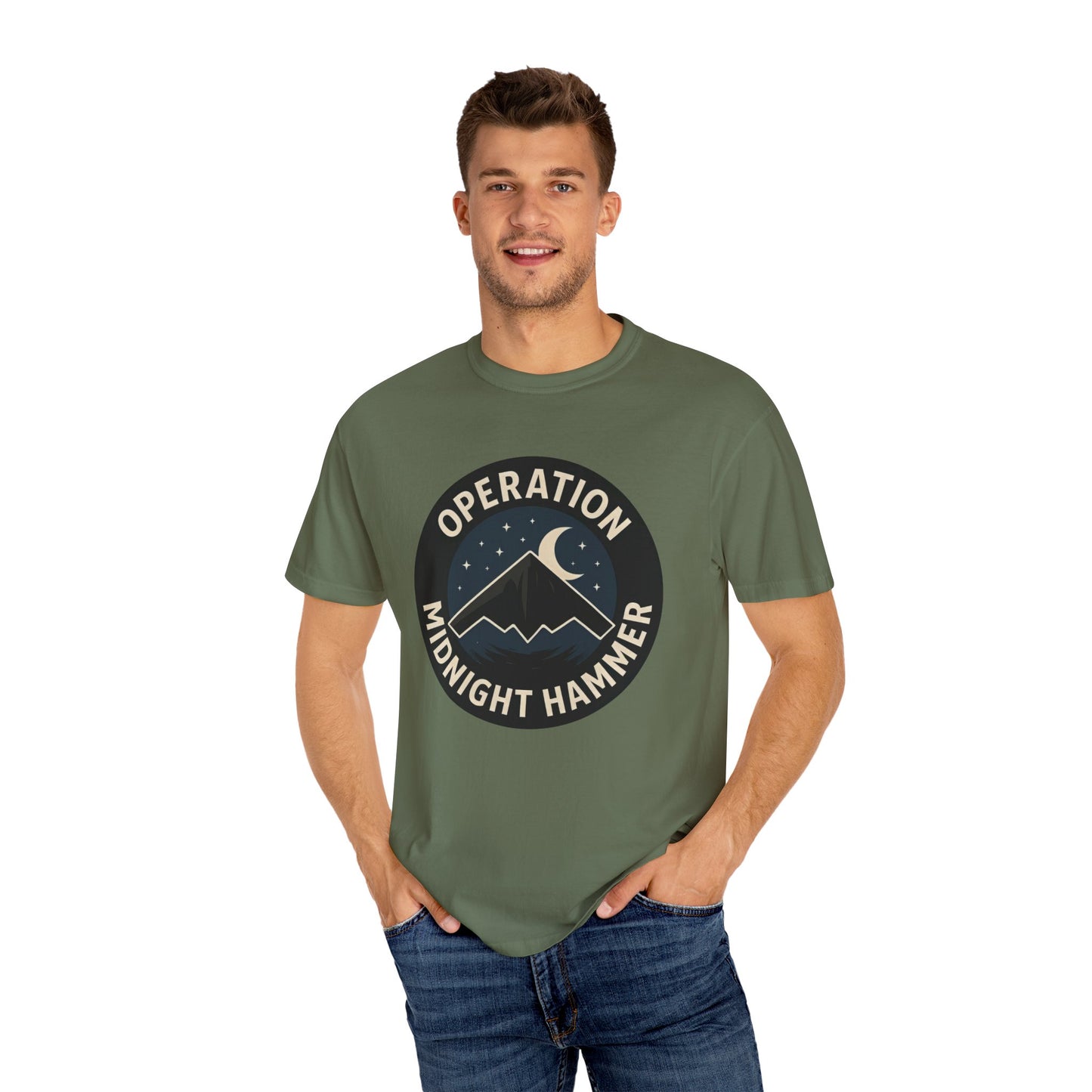Operation Midnight Hammer T-Shirt Garment-Dyed Unisex T-Shirt | Casual Comfort Tee for Everyday Wear, Great for Gifts, 509th