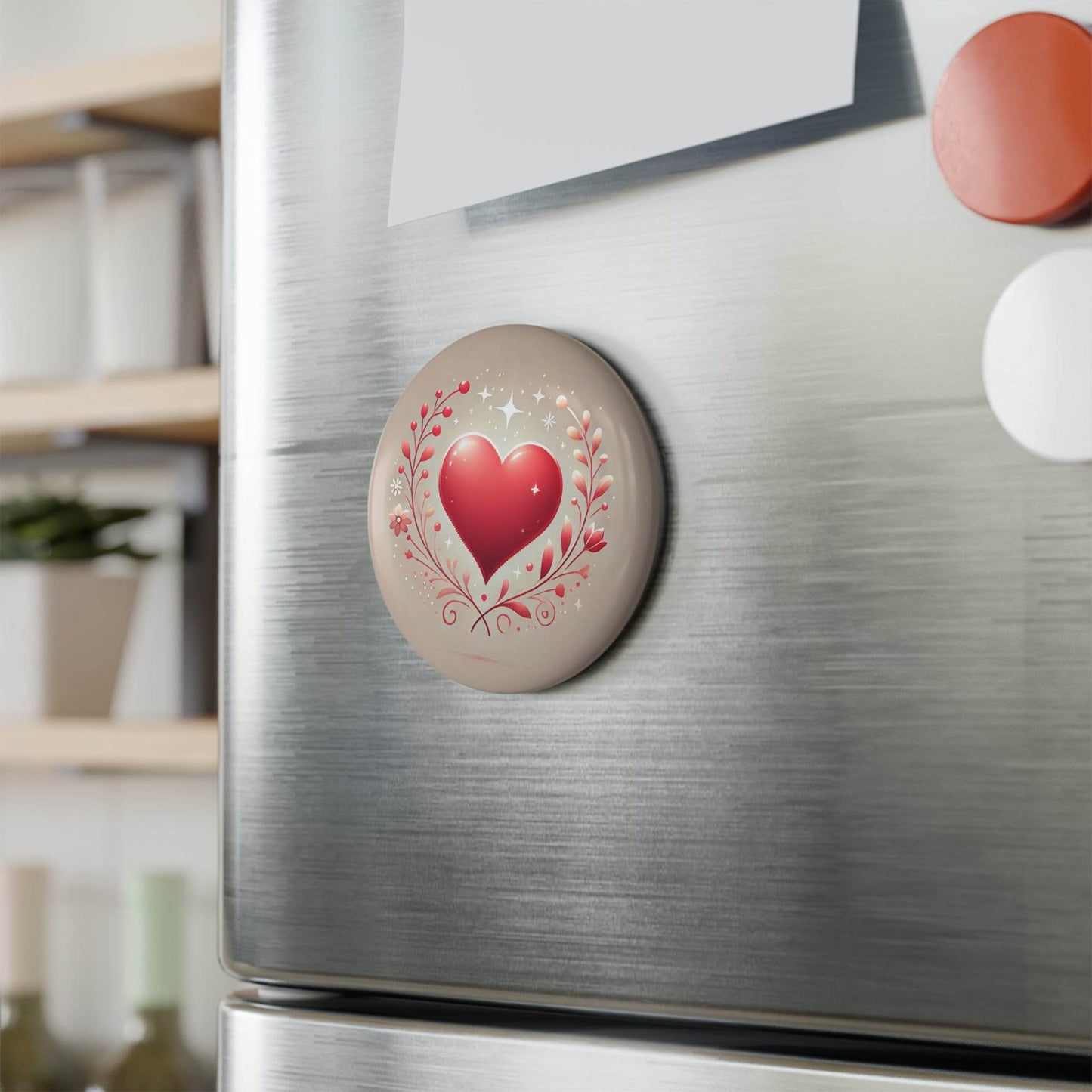 Magnet Set - Colorful Heart Shaped Valentines Day Anniversary Gift - Little Flower Farm