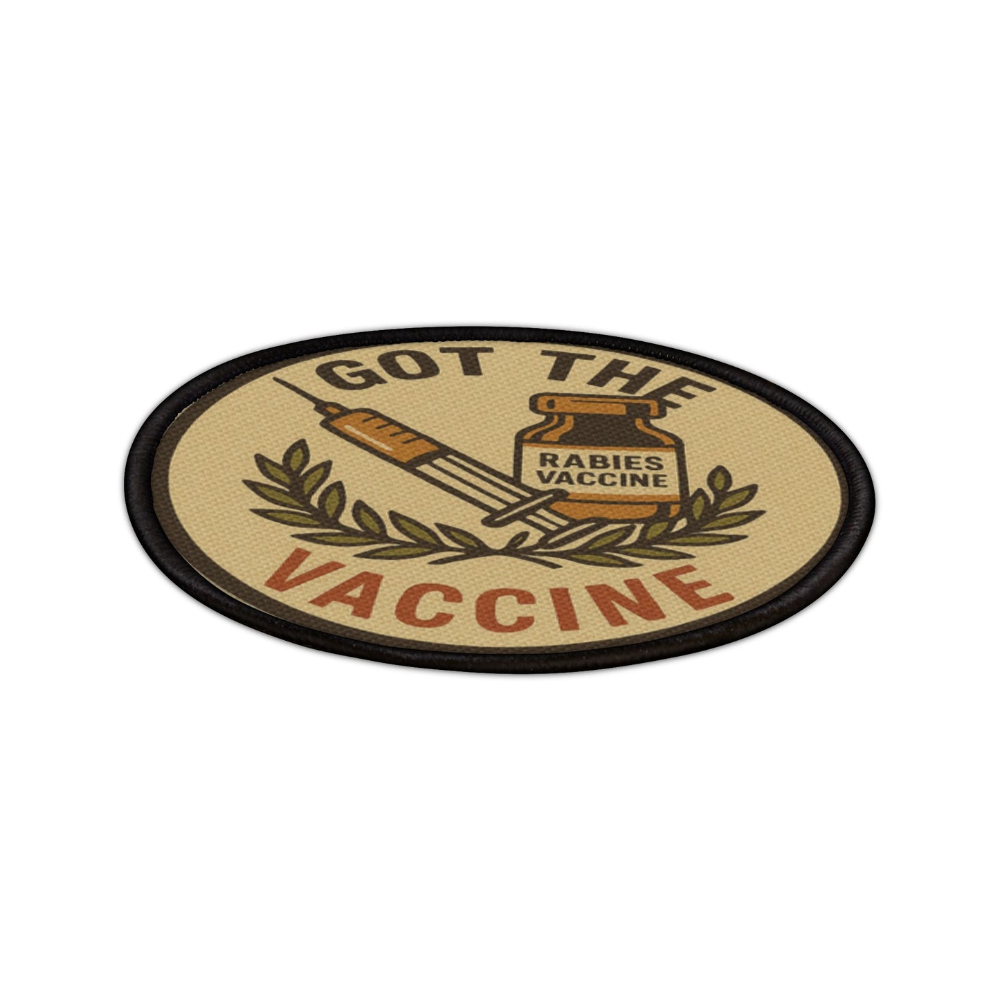 Rabies Vaccination Iron-On Patch, Funny Vaccine Patch, Denim Jacket Patch, Vaccine Pride Patch, Embroidered Patch for Health Workers