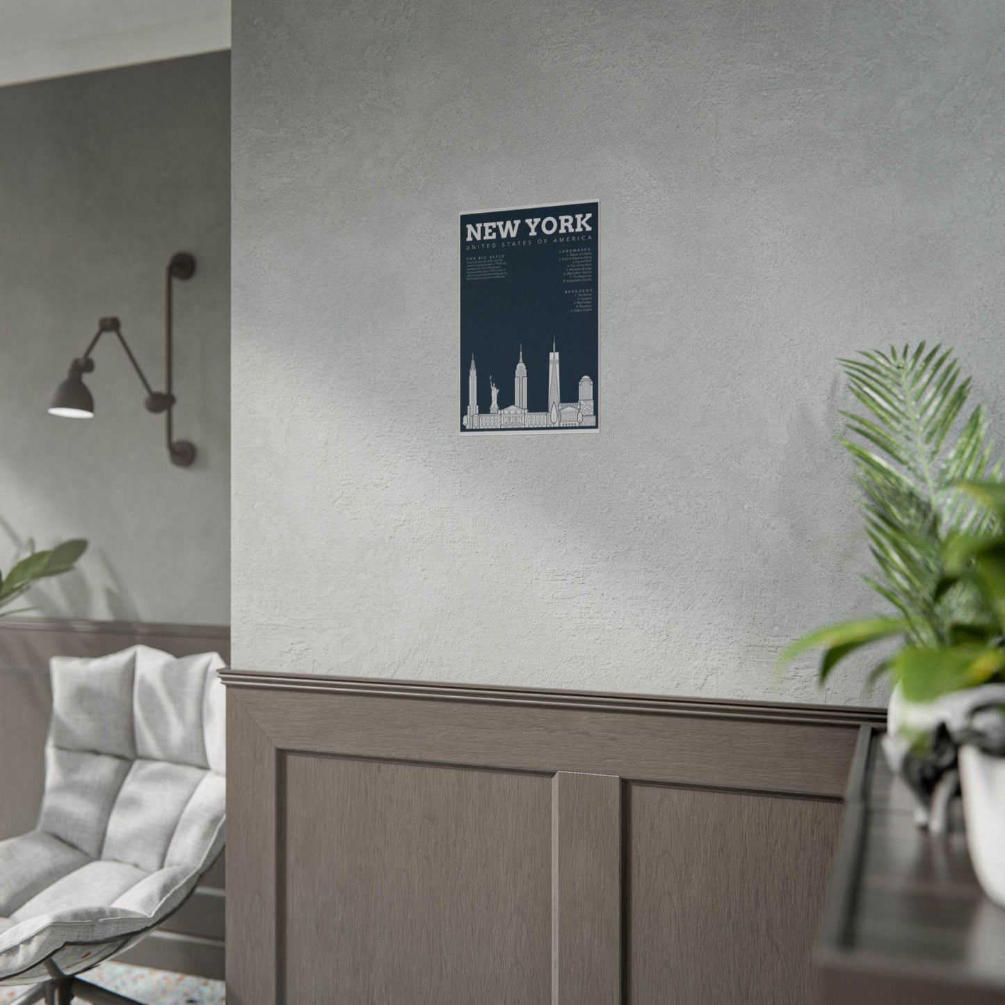Poster Wall Decor - New York Themed - Little Flower Farm