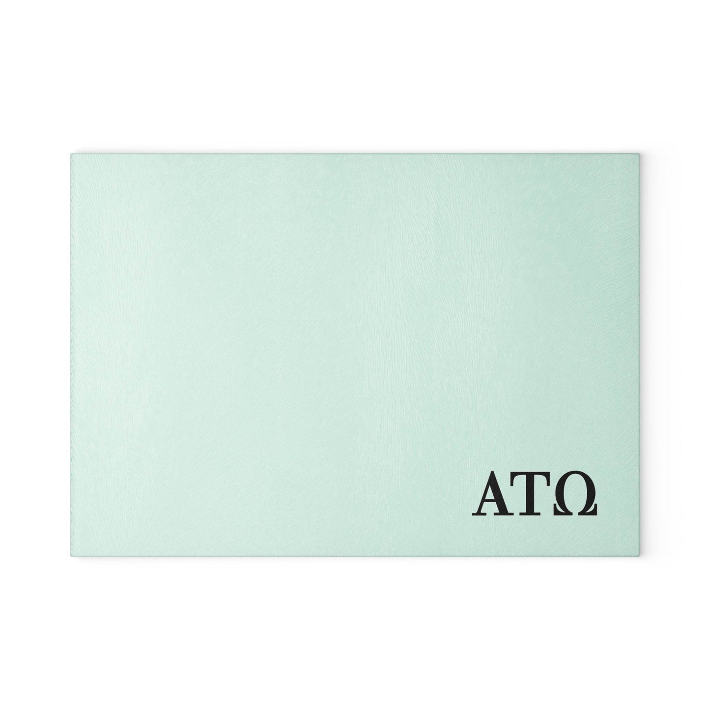 Alpha Tau Omega ATO Glass Cutting Board - Little Flower Farm