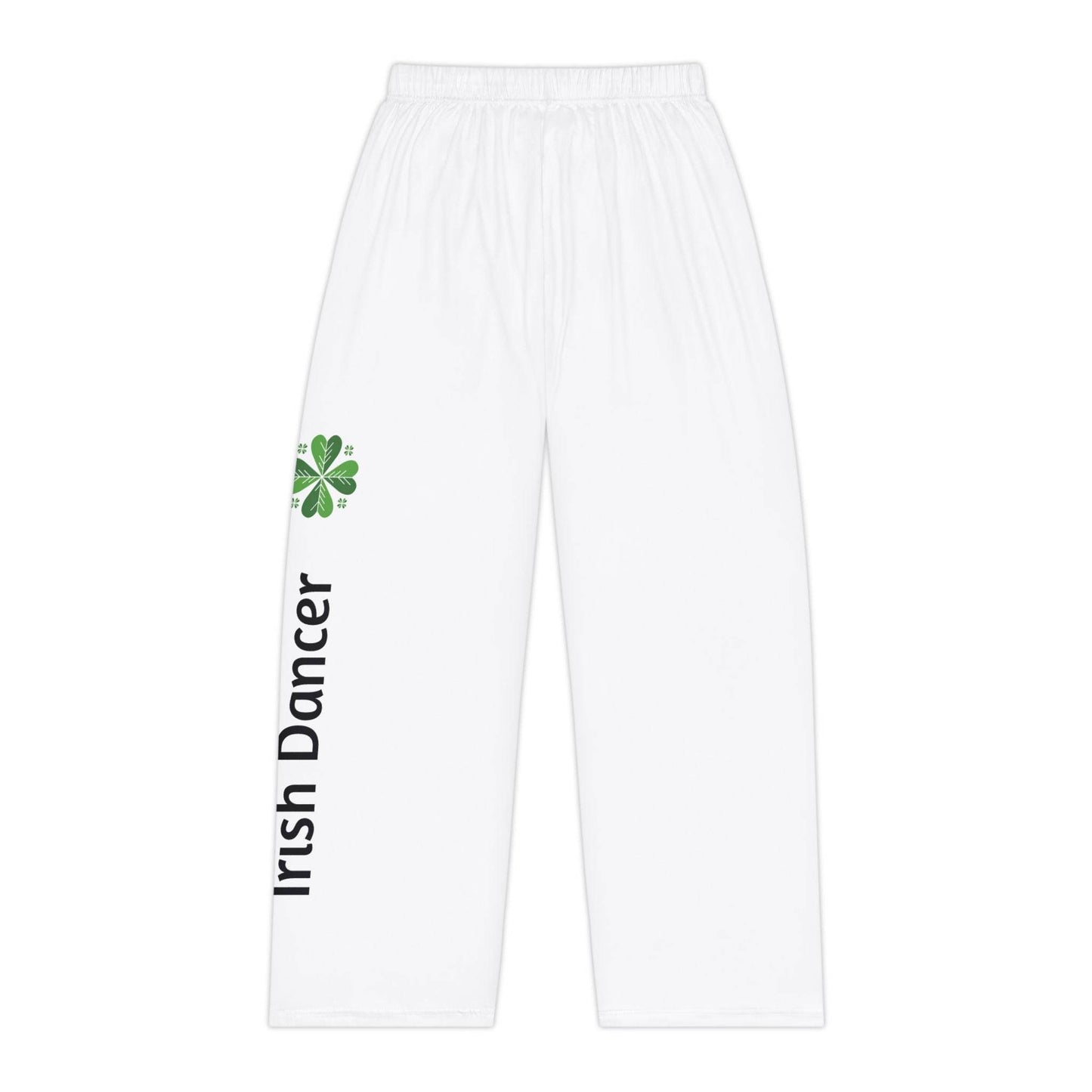 Irish Dancer Women's Pajama Pants - Shamrock Clover St. Patrick's Day Gift, Celtic Dance Costume PJs, Luck of the Irish Loungewear, Green - Little Flower Farm