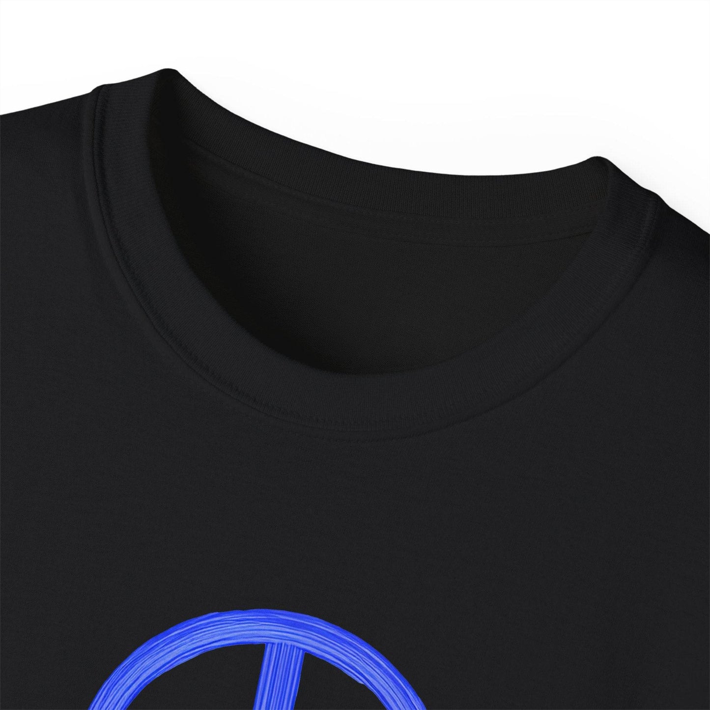 Peace and Love Ladies' 100% Cotton T-Shirt, Global Peace Tee, No Fighting Shirt, Peace Symbol Top, V-Neck Peace Typography Tee - Little Flower Farm
