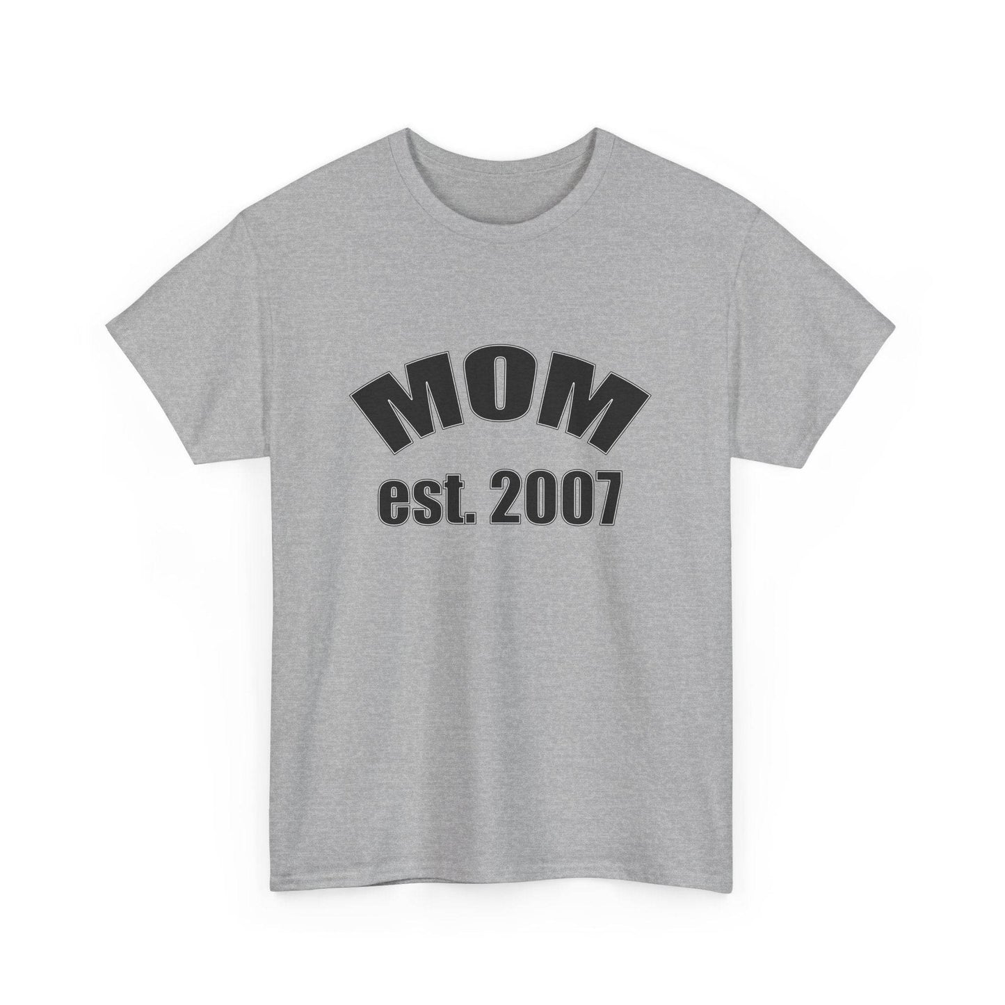 Mom Established in Shirt, Personalized Tee, Mother's Day Gift, Custom Year - Little Flower Farm