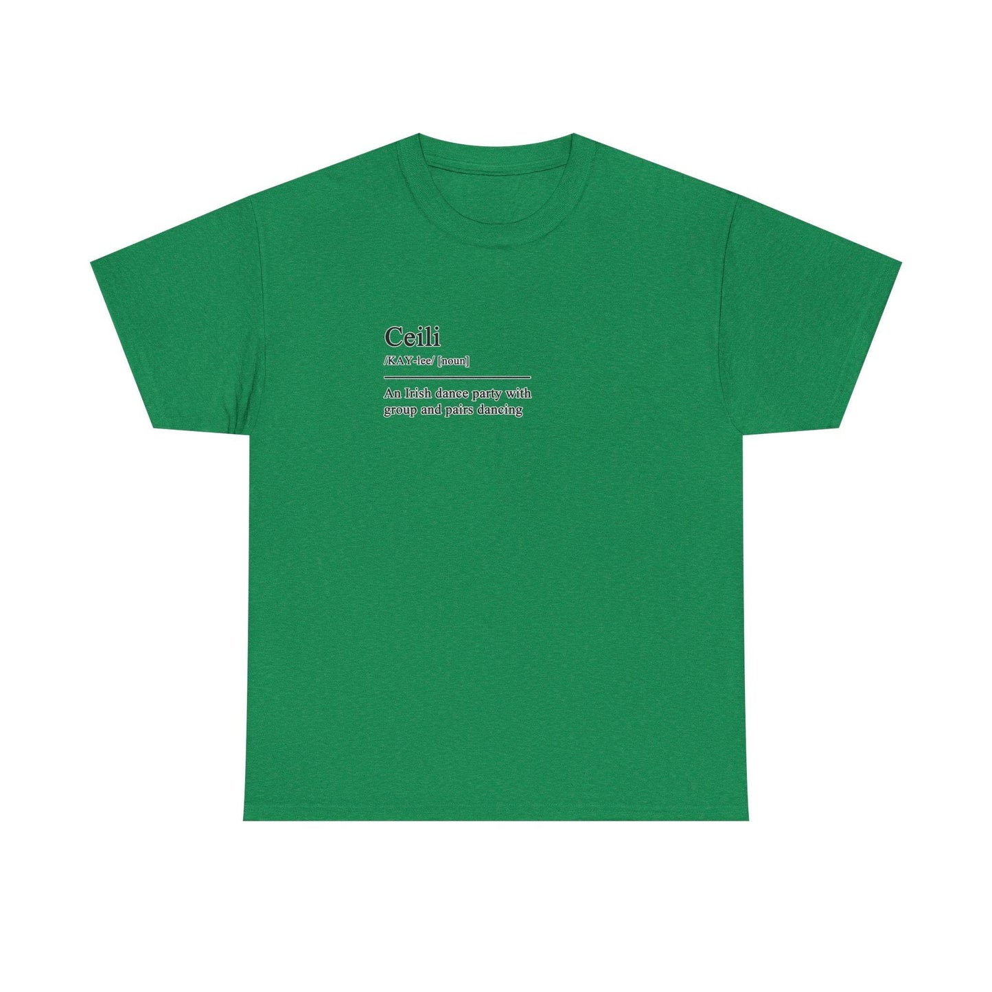Ceili Definition Irish Dance Tee, St. Patrick's Day Shirt, Celtic Dance T-Shirt, Irish Pride Top, Shamrock Apparel - Little Flower Farm