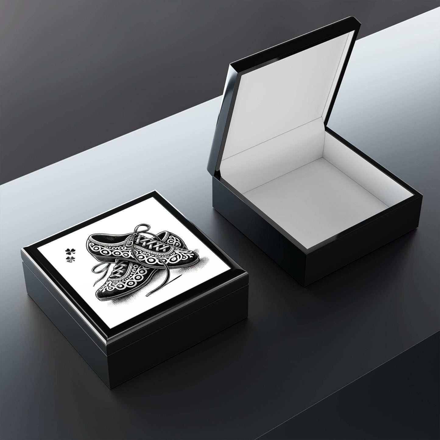 Irish Dance Hard Shoe Themed Jewelry Box - Little Flower Farm