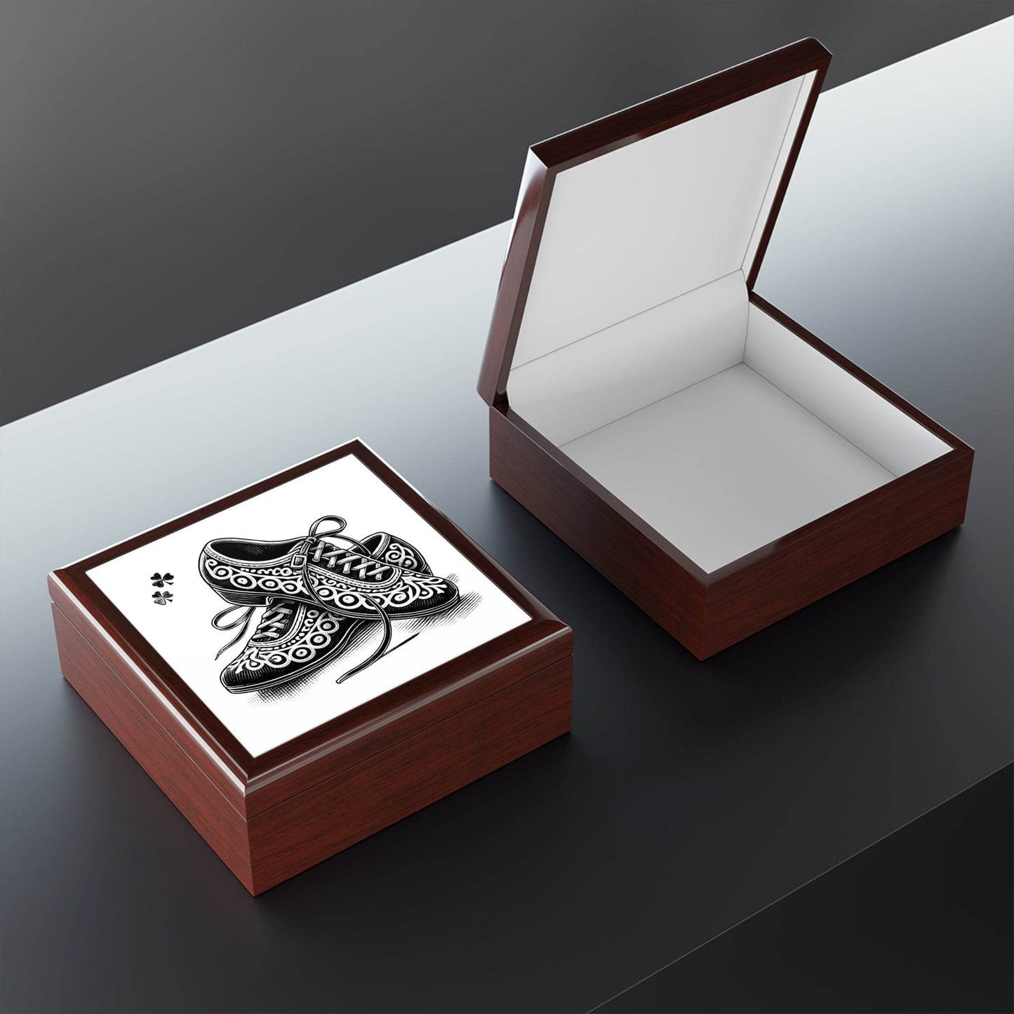 Irish Dance Hard Shoe Themed Jewelry Box - Little Flower Farm