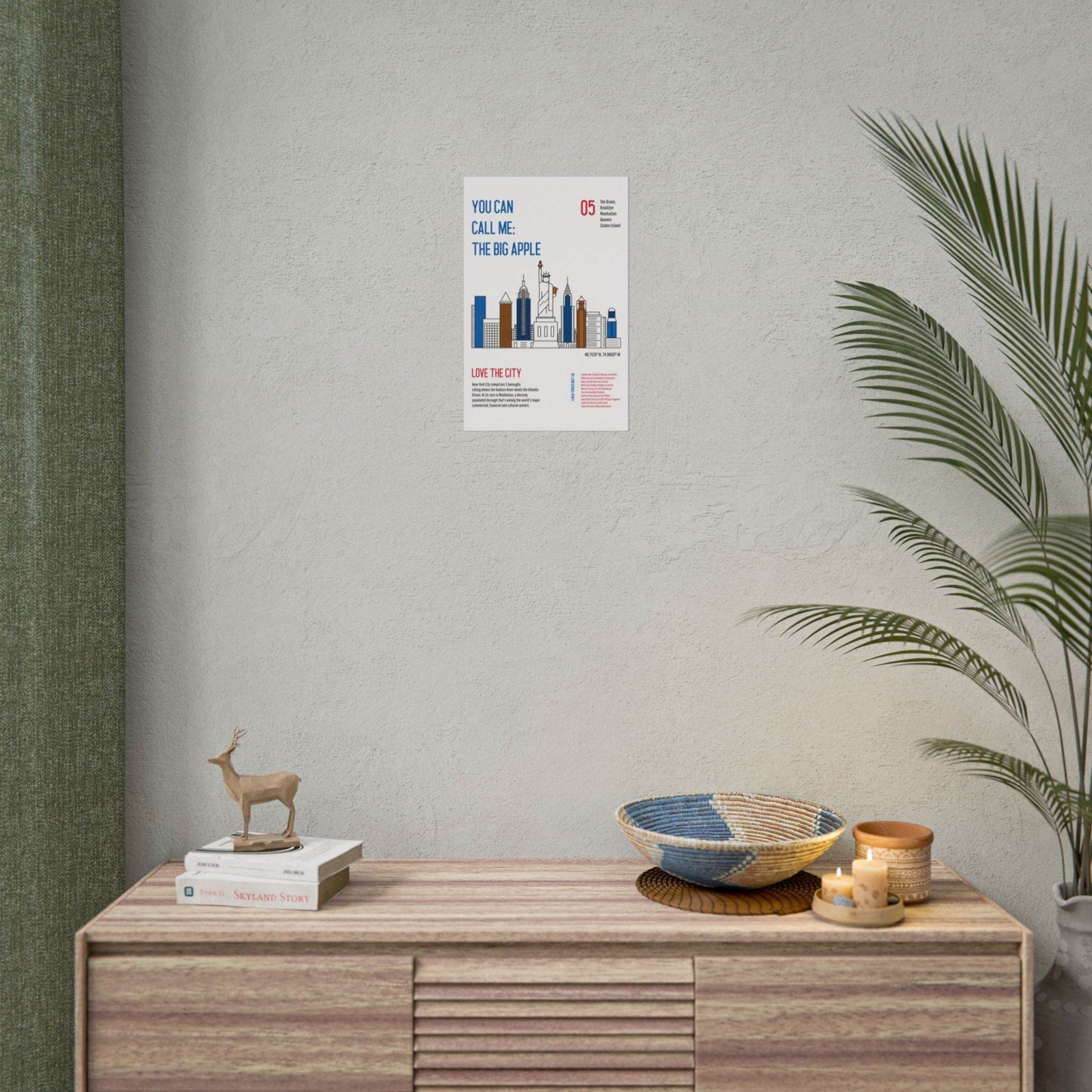 Poster Wall Decor - New York Themed - Little Flower Farm