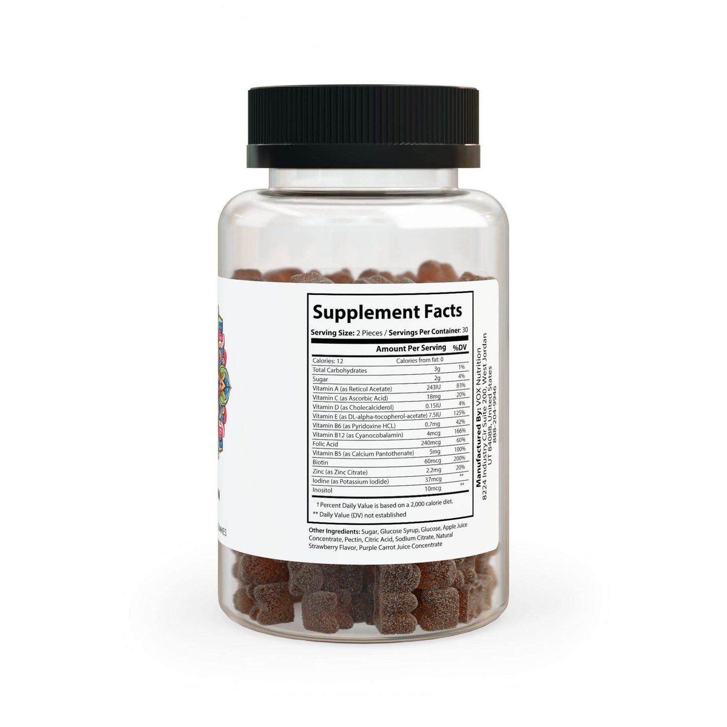 Flower Power Multivitamin Gummies for Adults (60 Gummies) - Little Flower Farm