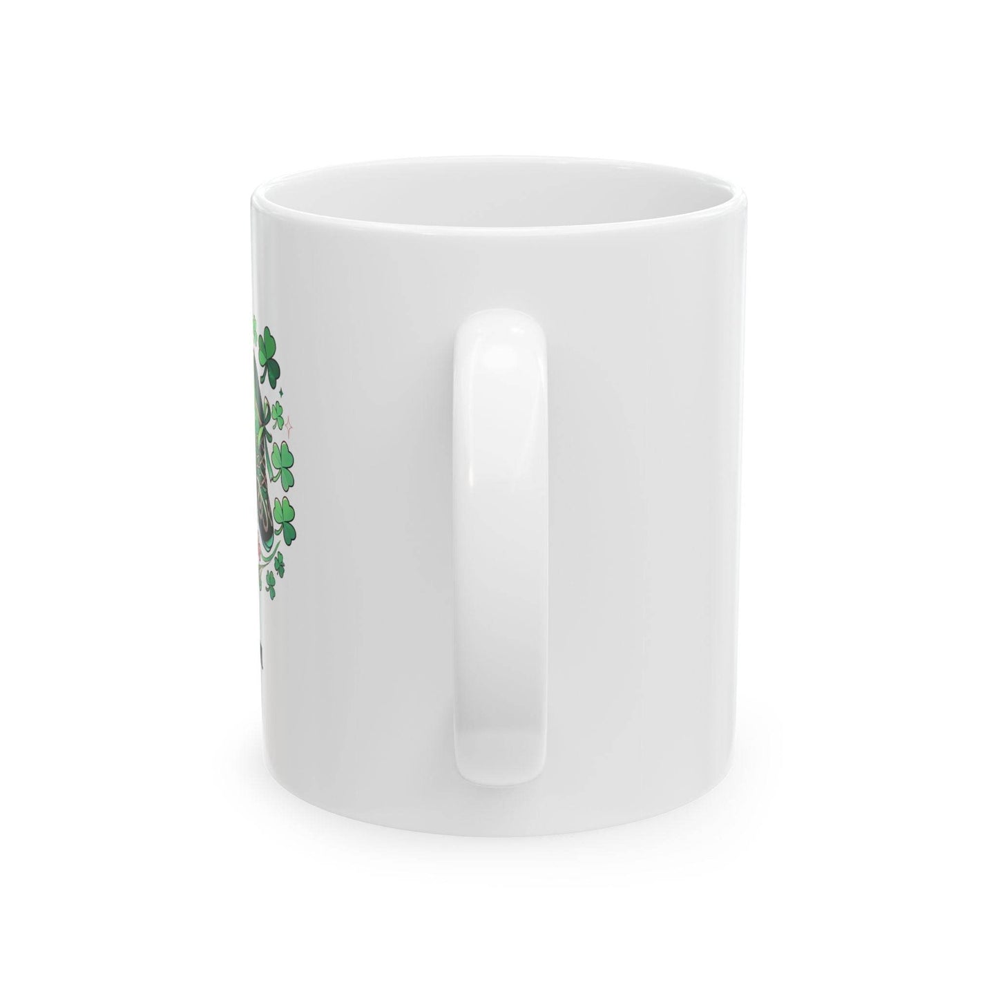 Irish Dancer Themed Custom Coffee Cup, Personalized Ceramic Mug, (11oz) - Gift for Feis, Oireachtas, Dance Teacher Gift, Christmas Gift - Little Flower Farm