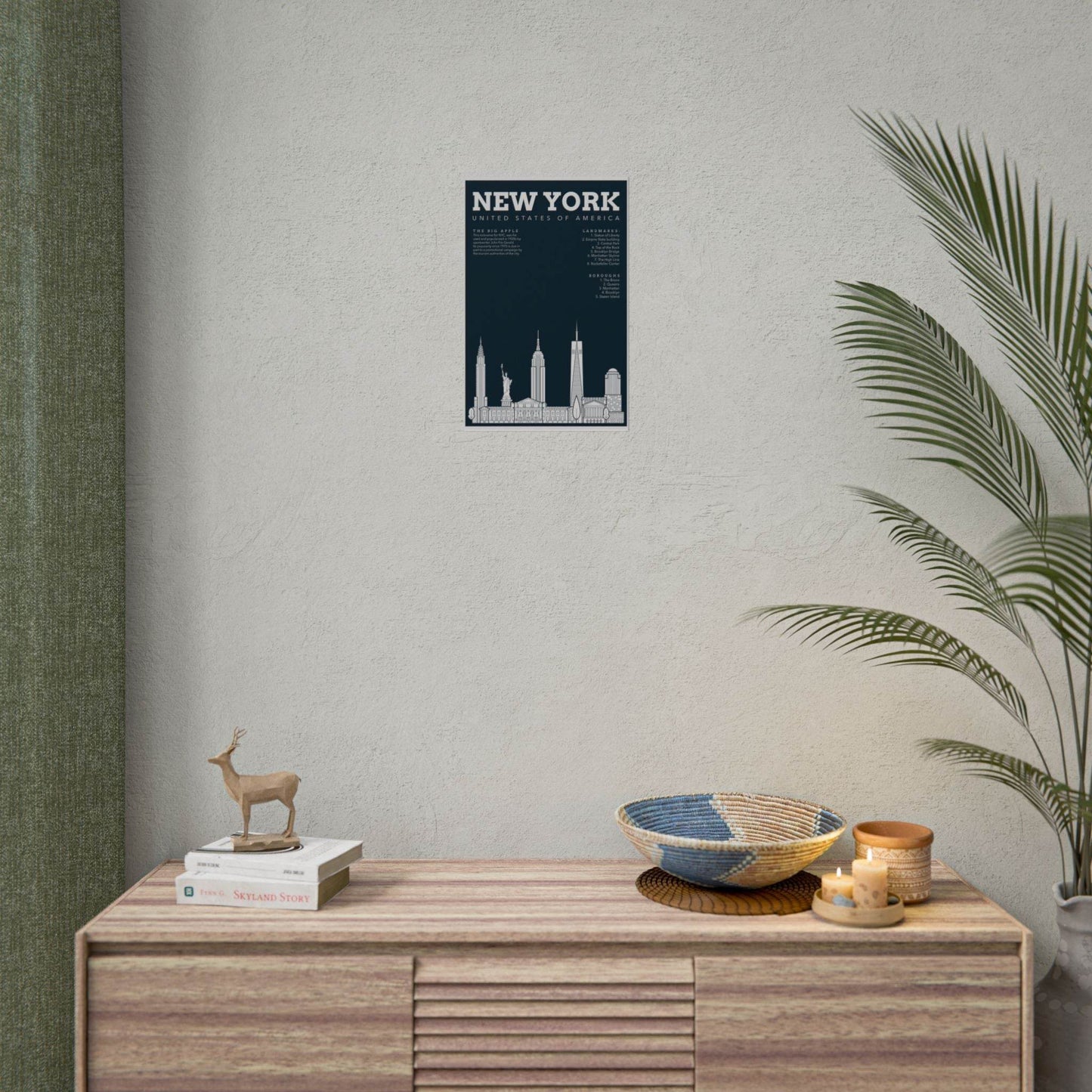 Poster Wall Decor - New York Themed - Little Flower Farm