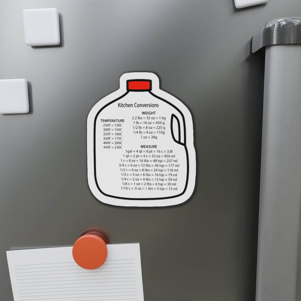 Kitchen Conversions Milk Jug Shaped Die-Cut Magnet - Little Flower Farm
