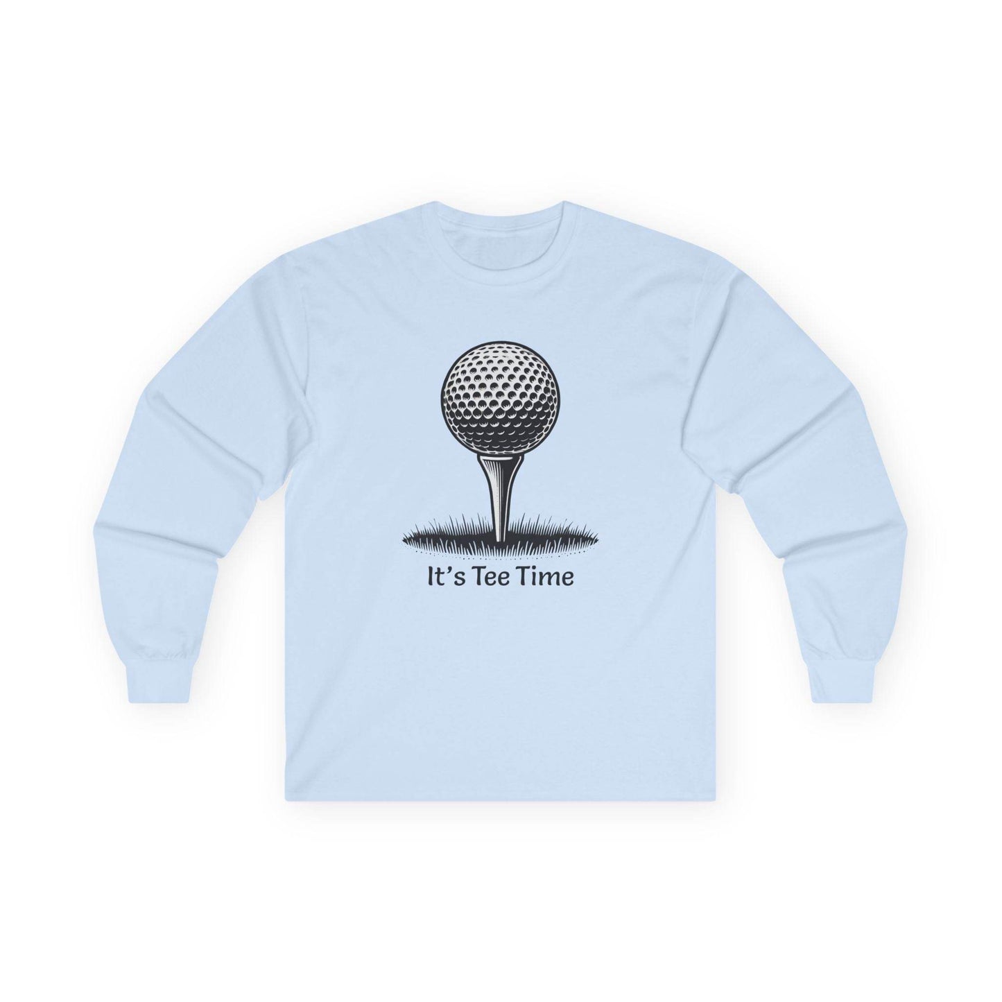 Golf Tee Time Long Sleeve Tee - Golf Lover Gift, Golfing Shirt, Golf Apparel, Unisex Tee, Golf Theme Shirt - Little Flower Farm