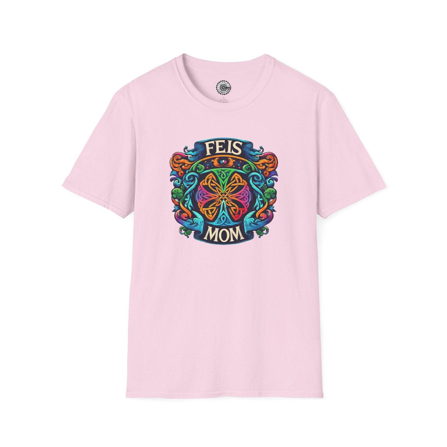 Feis Mom Irish Dance Competition Themed Unisex Softstyle T-Shirt - Lightweight Tee for Dance Moms, Irish Dance Fans, St. Patrick's Day Gift, - Little Flower Farm