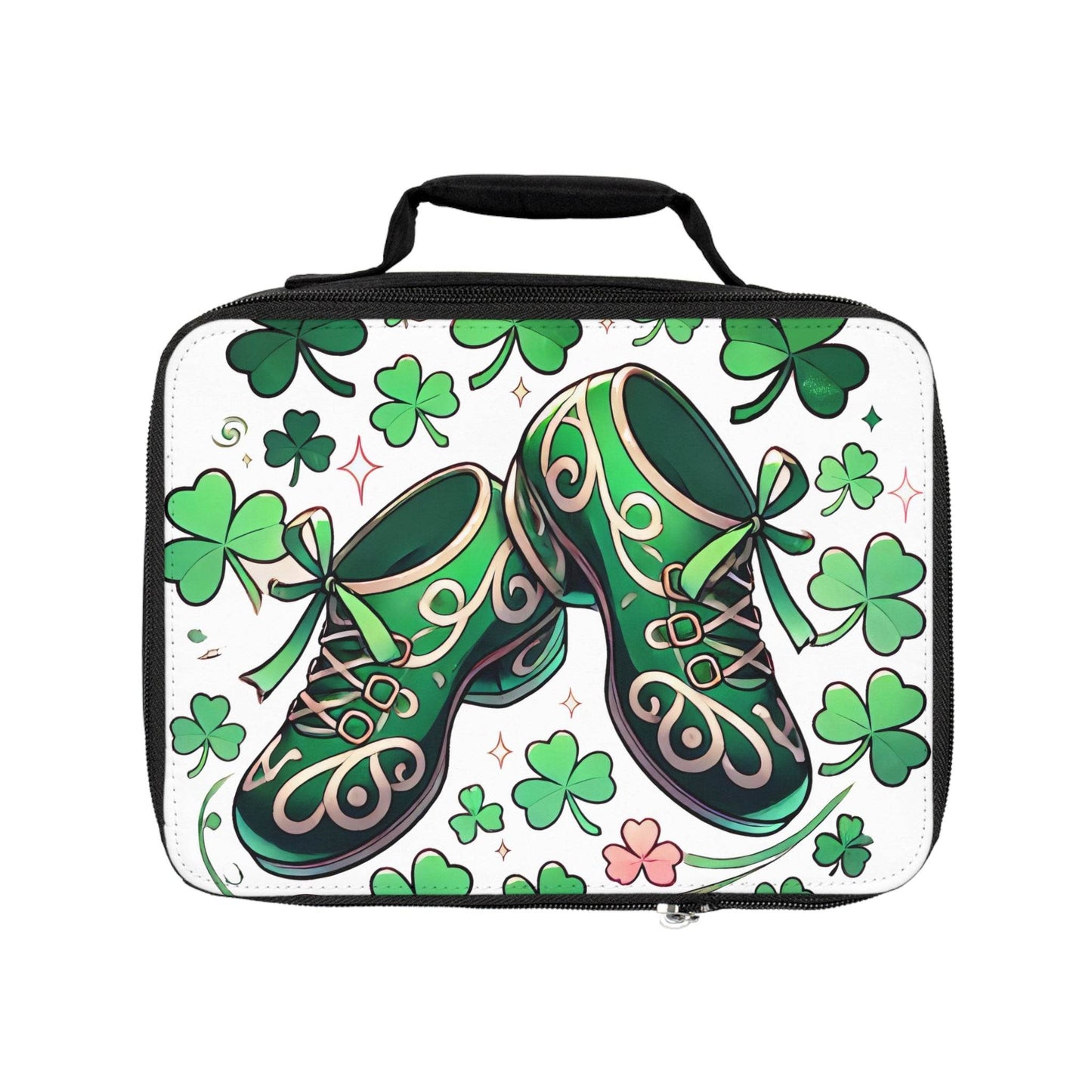 Irish Dance Shoe Lunch Bag, Reusable Insulated Tote, School Lunch Container, Ballet Slipper Lunch Sack, Dance Practice Snack Pouch, St. - Little Flower Farm