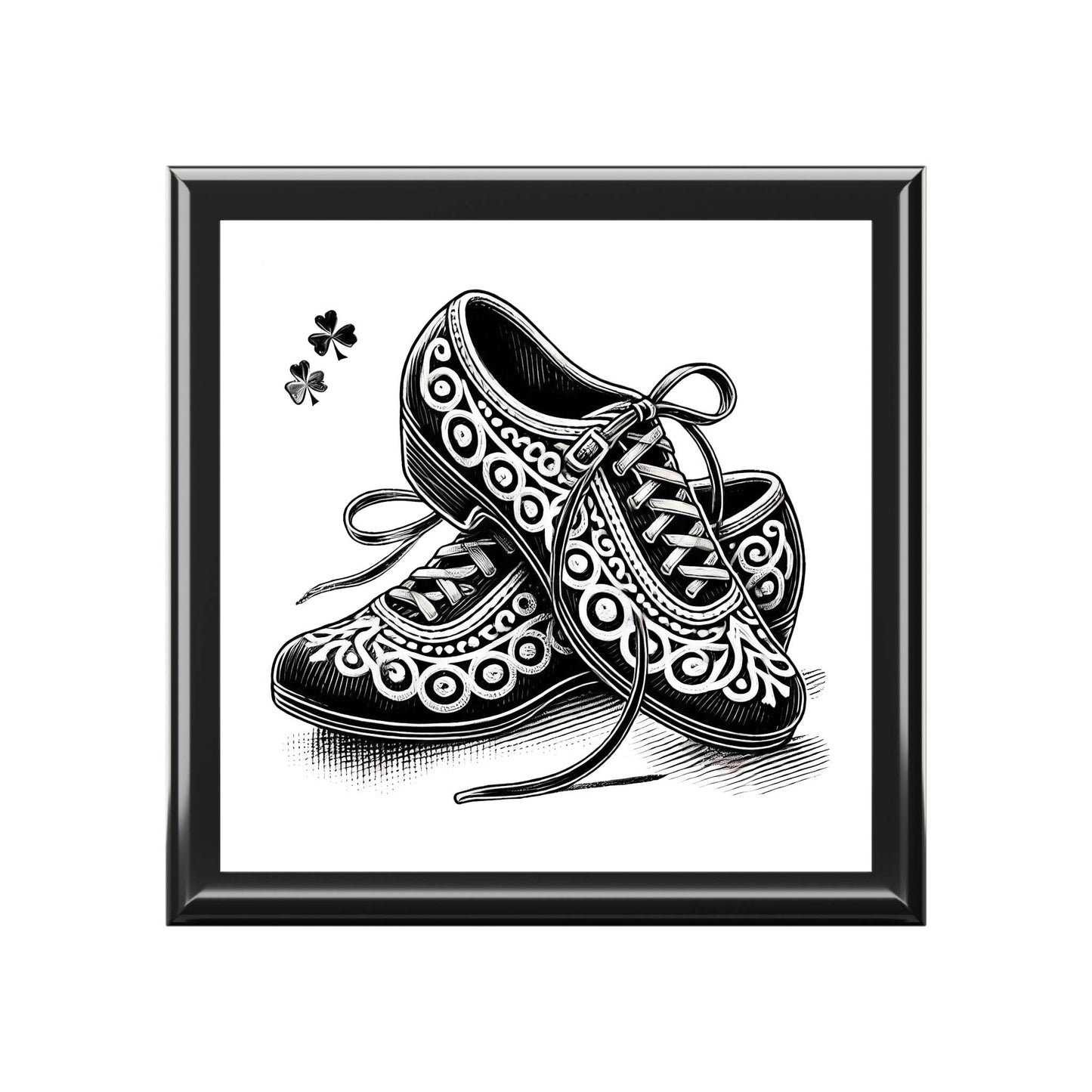 Irish Dance Hard Shoe Themed Jewelry Box - Little Flower Farm