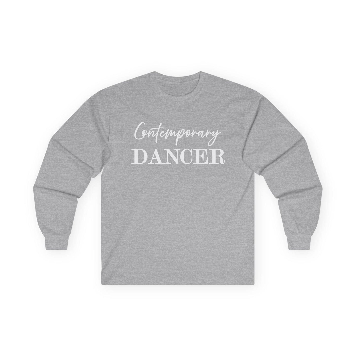Contemporary Dancer Long Sleeve Tee, Dance Practice Shirt, Modern Dance Outfit, Unisex Cotton Top - Little Flower Farm