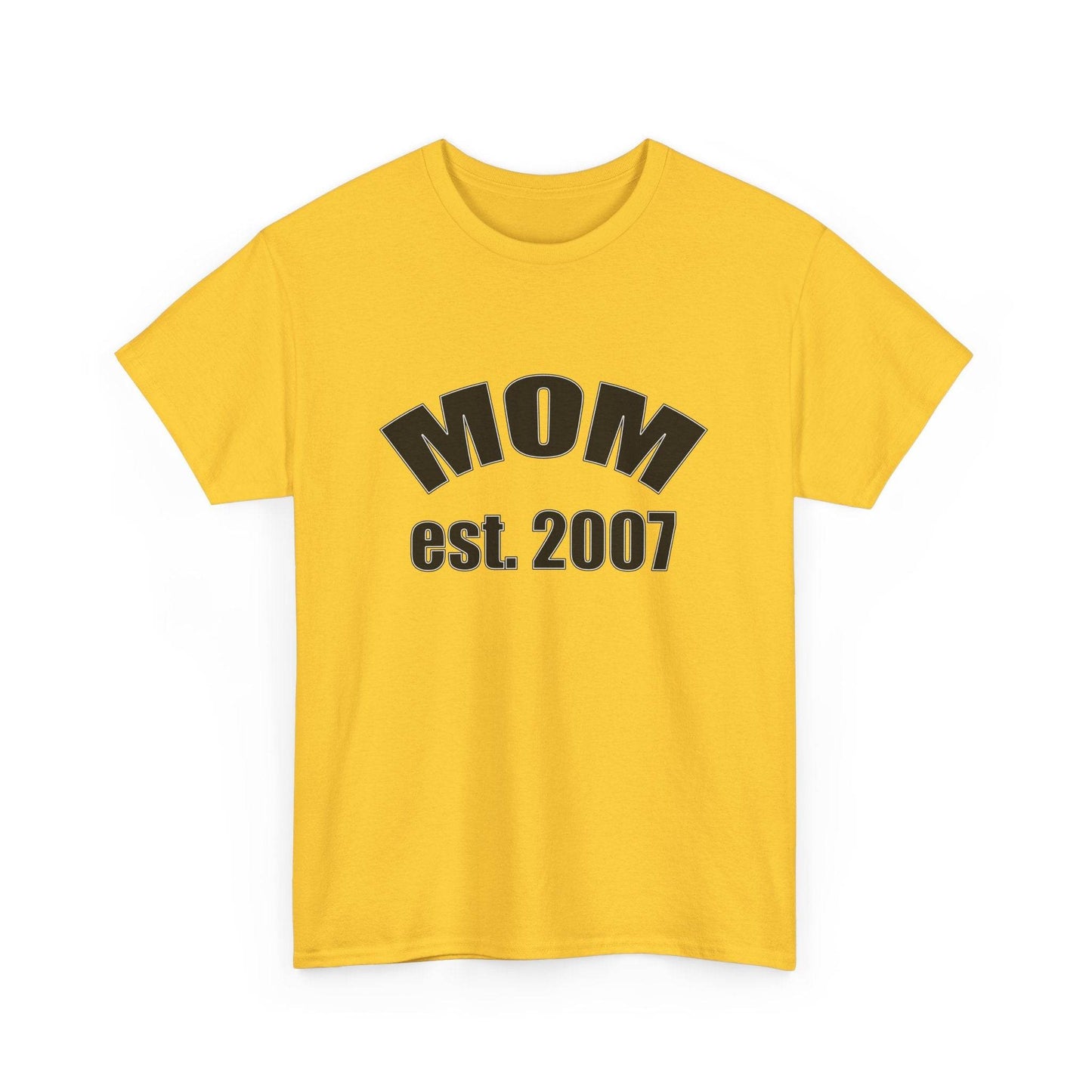 Mom Established in Shirt, Personalized Tee, Mother's Day Gift, Custom Year - Little Flower Farm