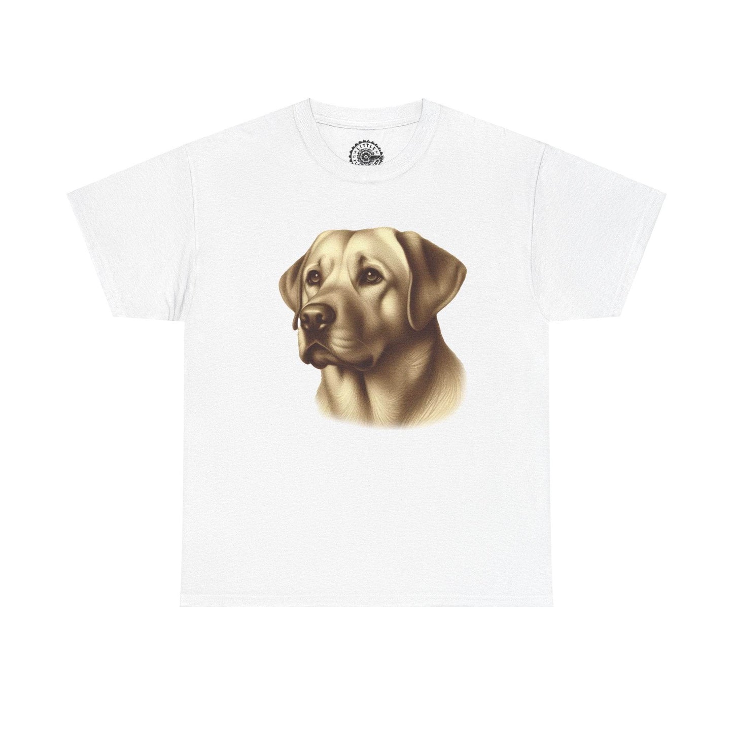 Golden Labrador Retriever Unisex Heavy Cotton Tee - Little Flower Farm