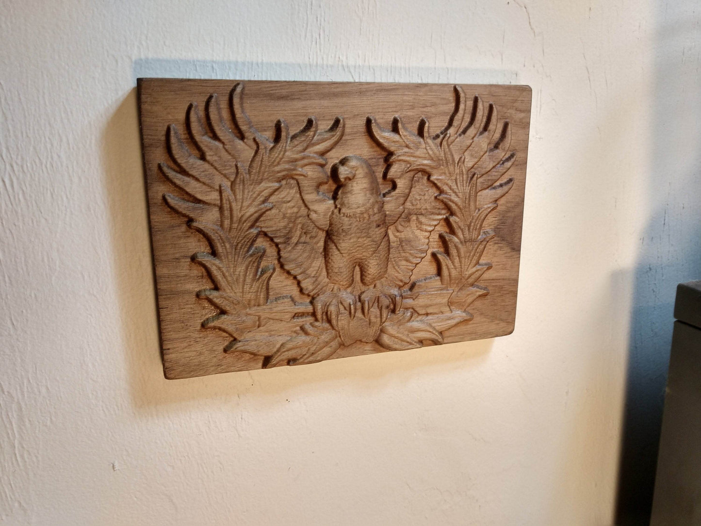 Solid Walnut Warrant Officer Insignia Plaque - Little Flower Farm
