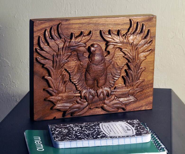 Solid Walnut Warrant Officer Insignia Plaque - Little Flower Farm