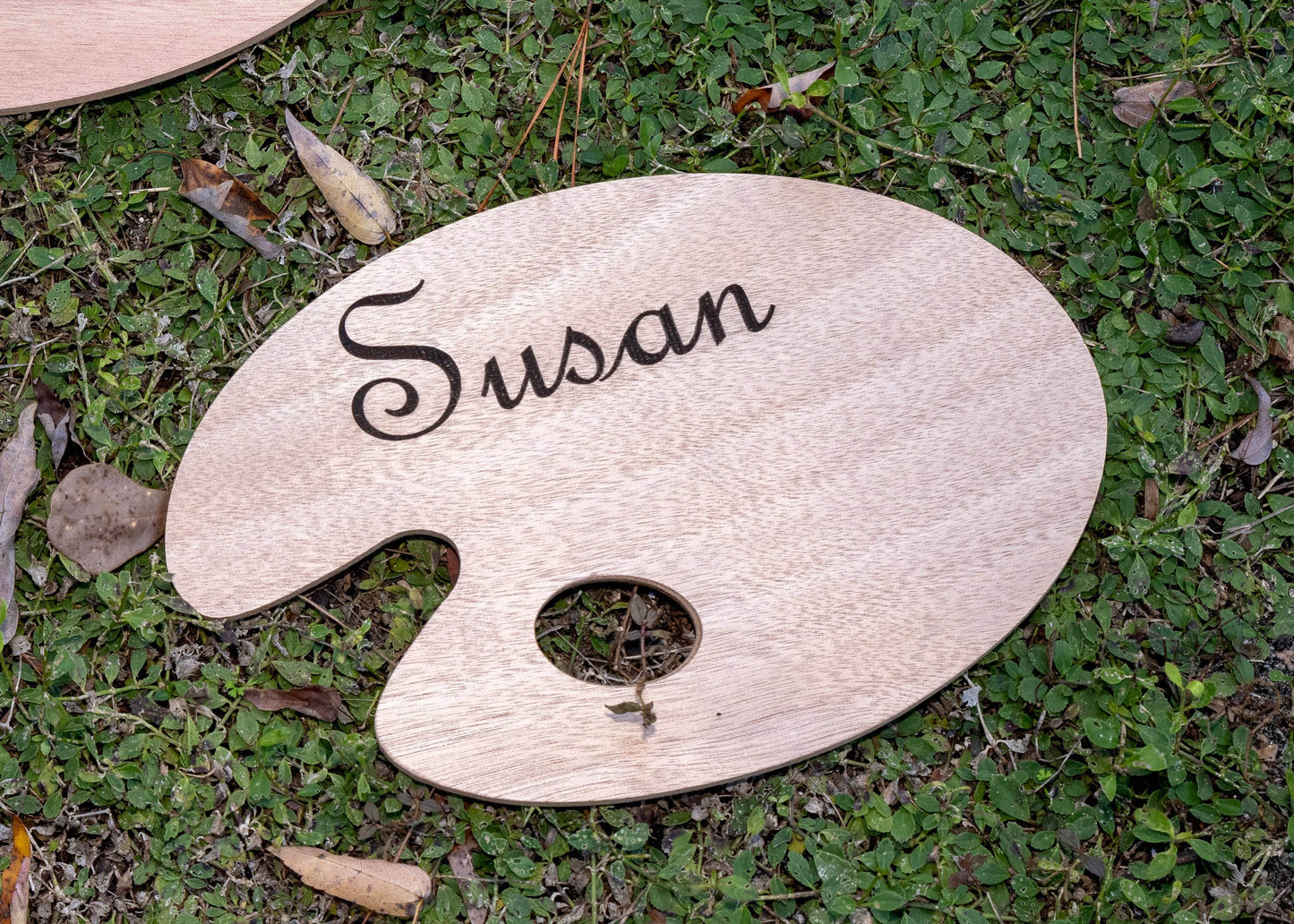Custom Laser Engraved Wood Paint Palette for Left or Right Handed Artists! - Little Flower Farm