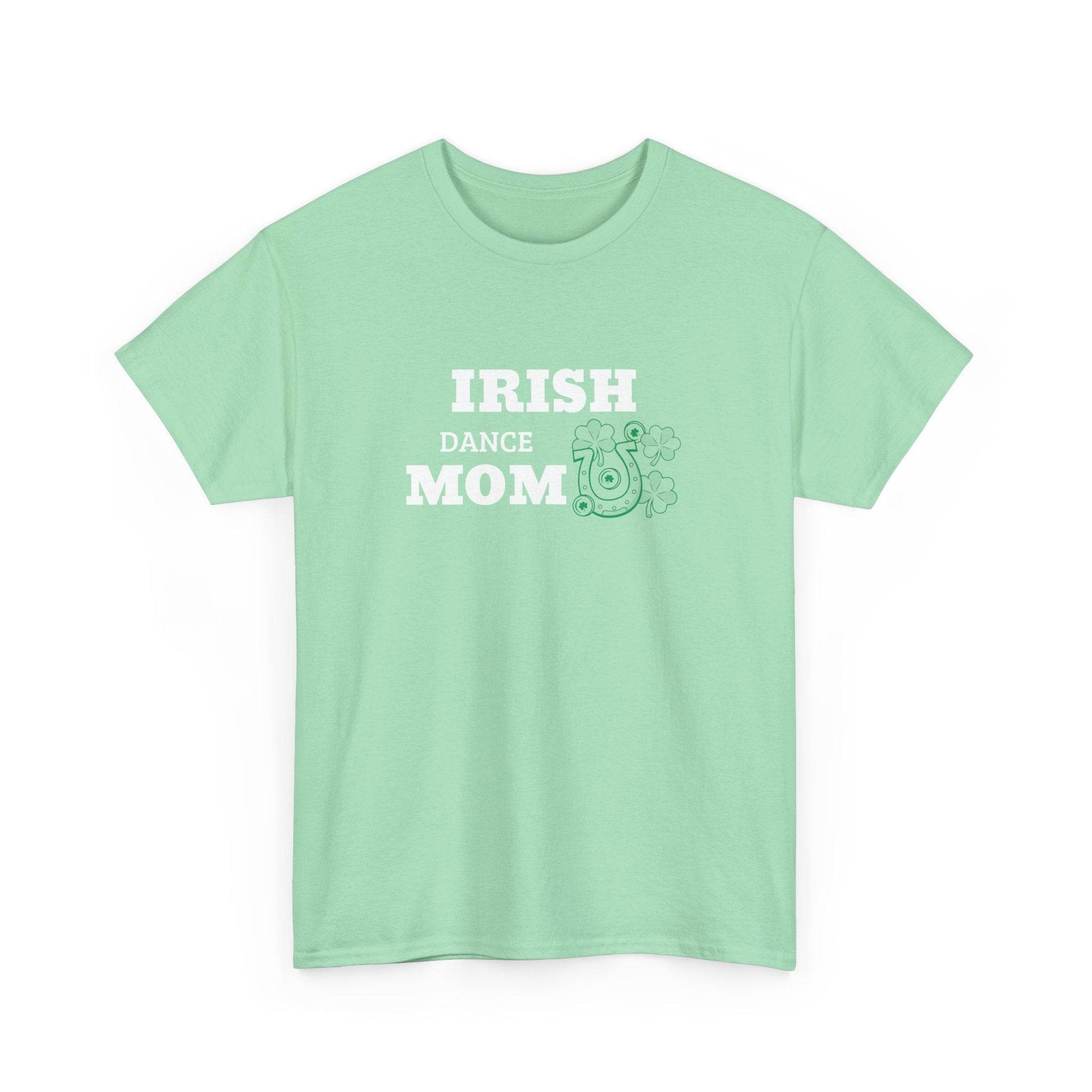 Irish Dance Mom Tee, St. Patrick's Day Shirt, Celtic Dance T-Shirt, Irish Pride Top, Shamrock Apparel - Little Flower Farm
