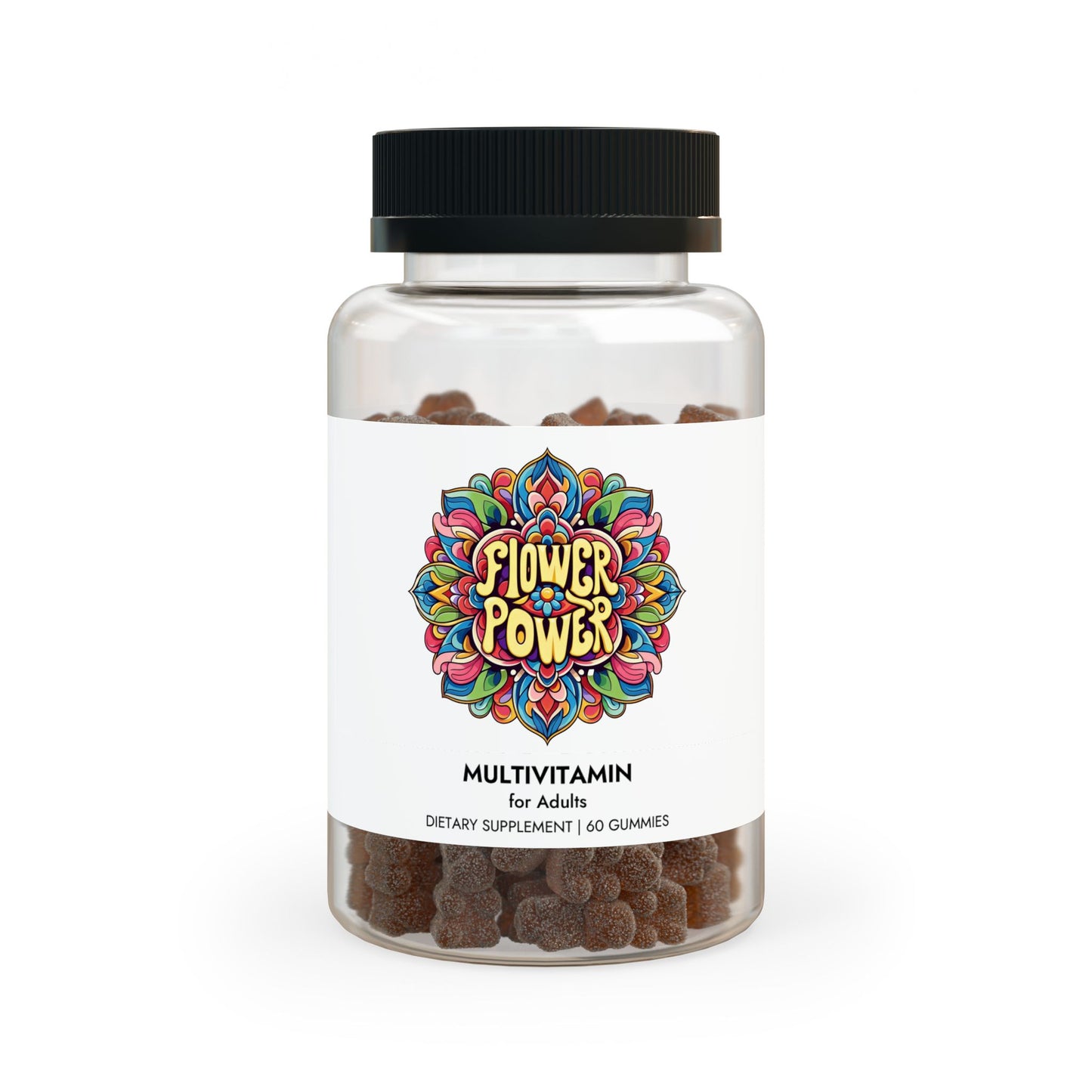 Flower Power Multivitamin Gummies for Adults (60 Gummies)