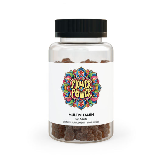 Flower Power Multivitamin Gummies for Adults (60 Gummies)