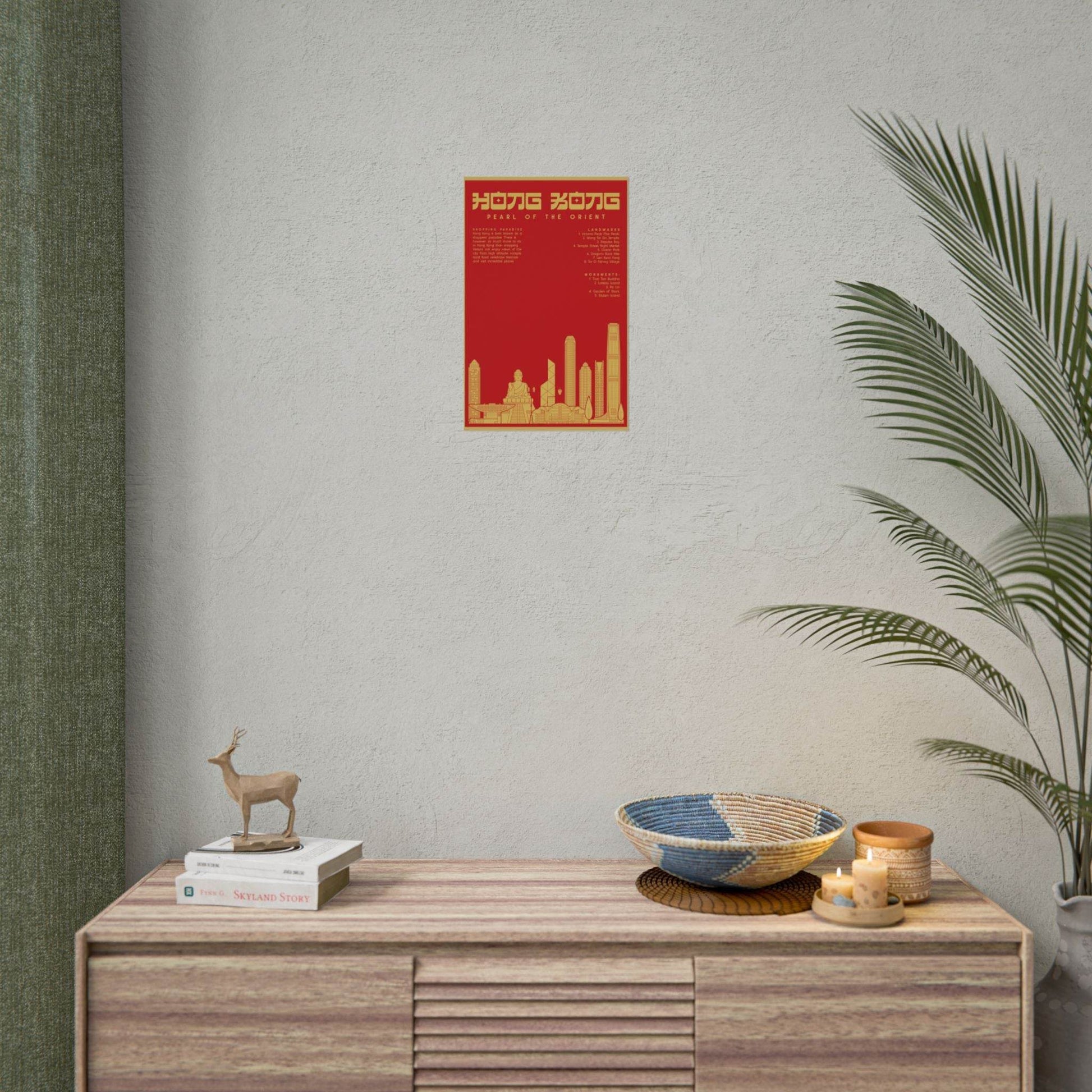 Poster Wall Art - Hong Kong Themed - Little Flower Farm