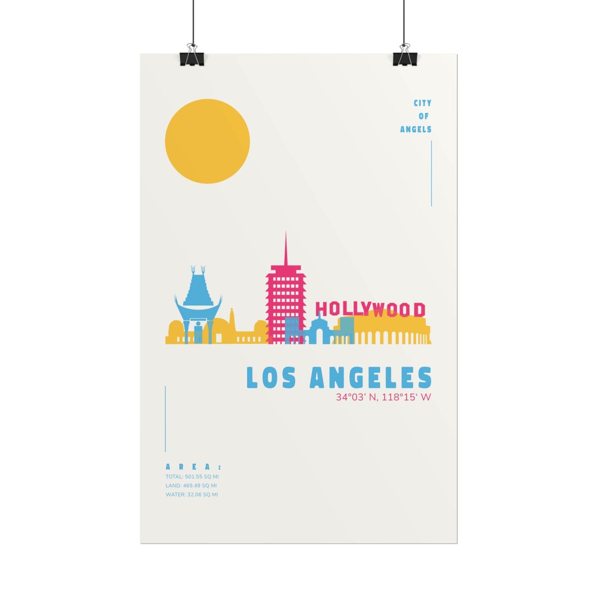 Poster Print - Hollywood Los Angeles Graphic Art - Little Flower Farm
