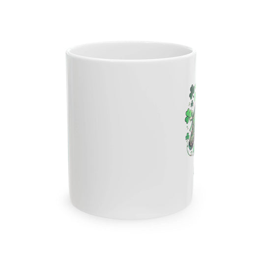Irish Dancer Themed Custom Coffee Cup, Personalized Ceramic Mug, (11oz) - Gift for Feis, Oireachtas, Dance Teacher Gift, Christmas Gift - Little Flower Farm